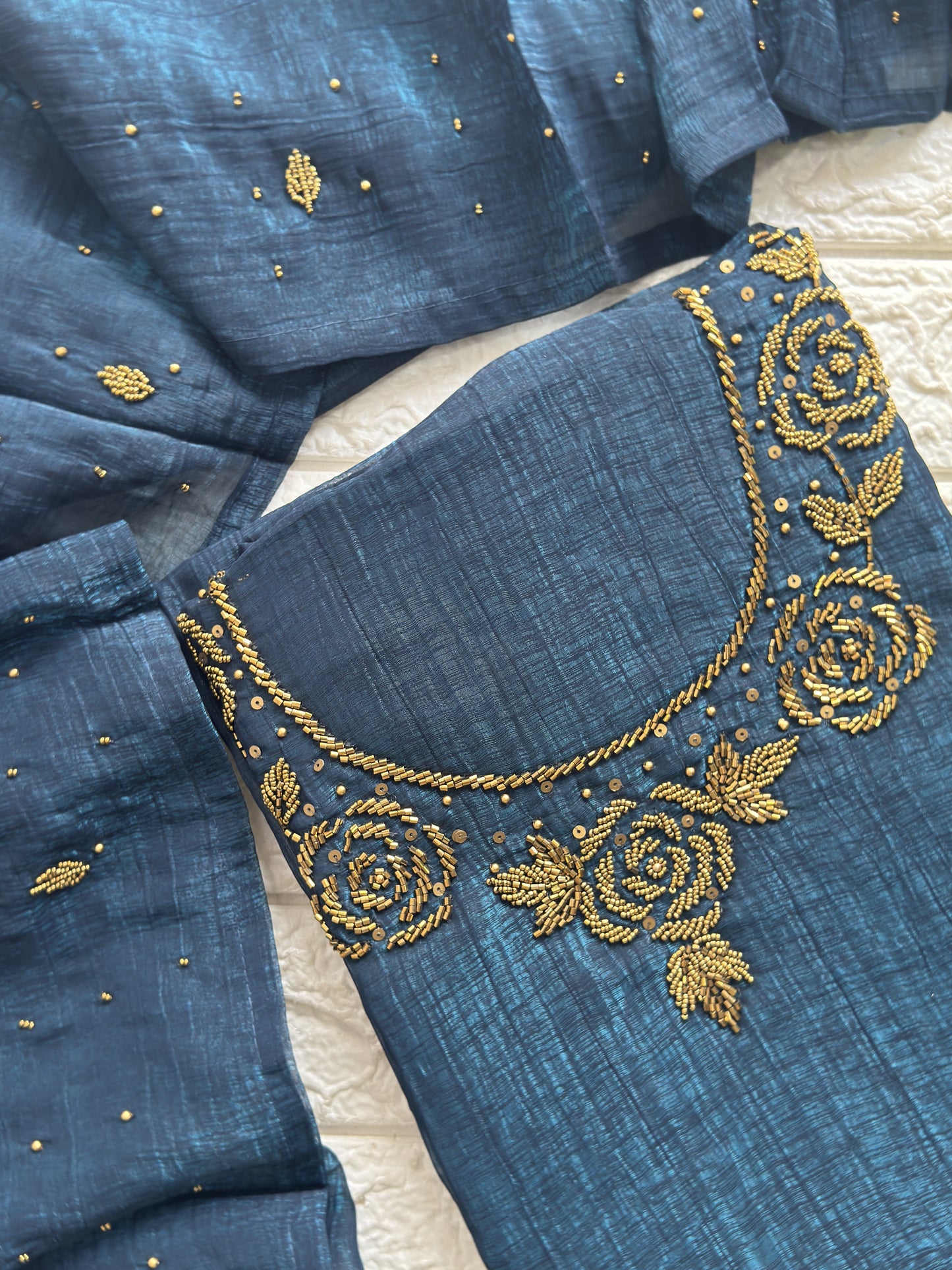 Shimmer Georgette Unstitched Salwar Suit