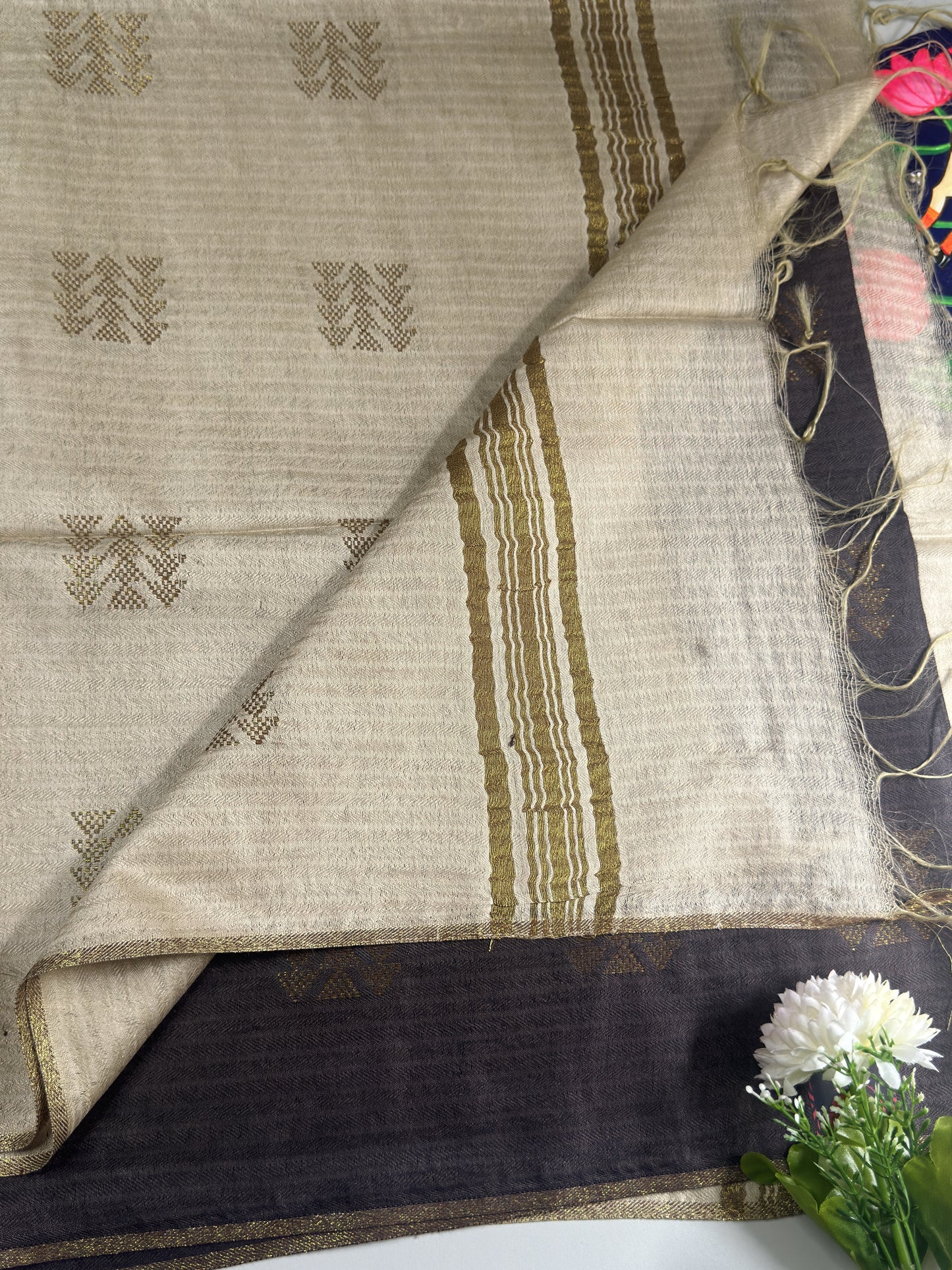 Semi Tussar Saree