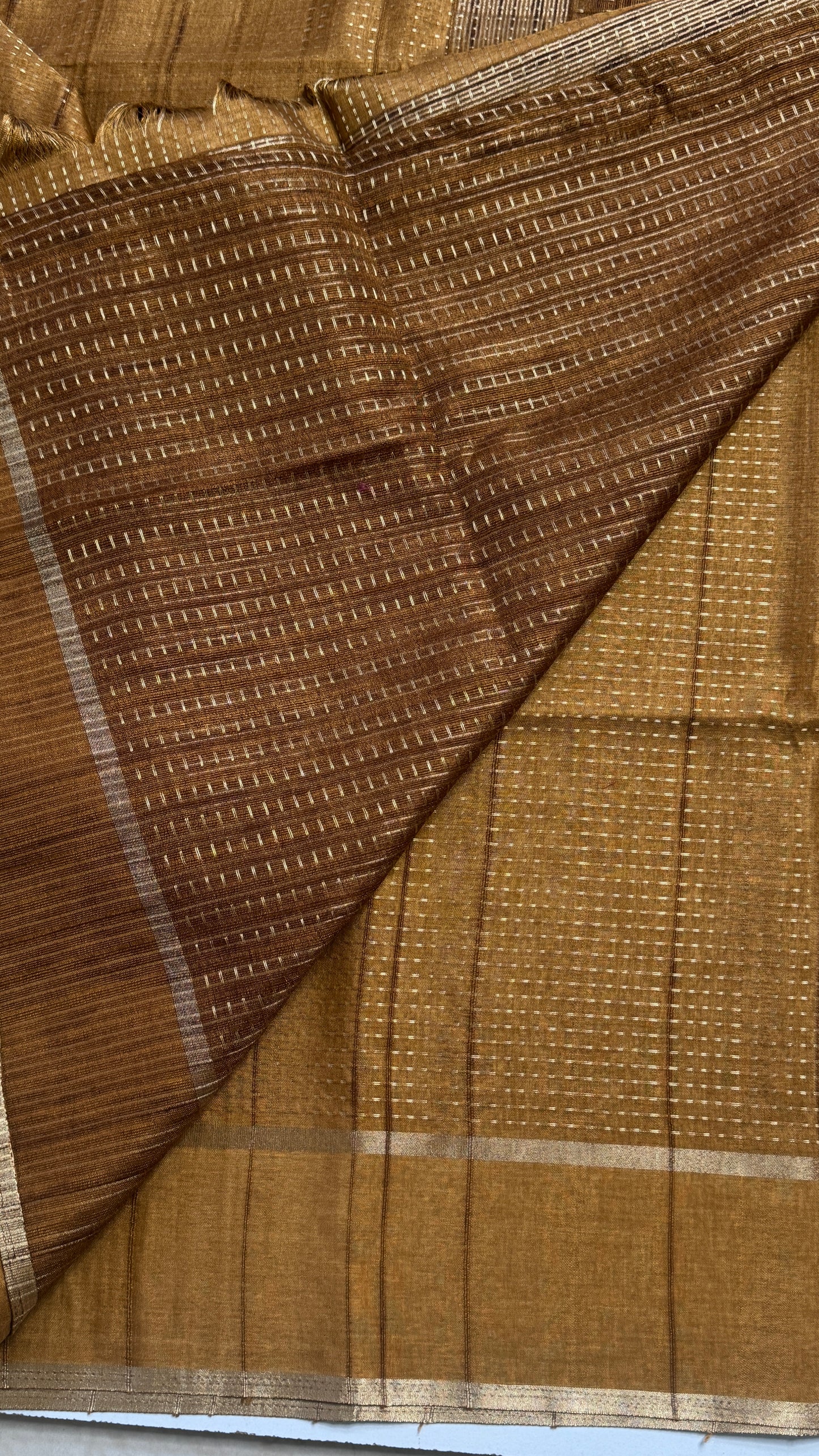 Semi Tussar Fusion Saree