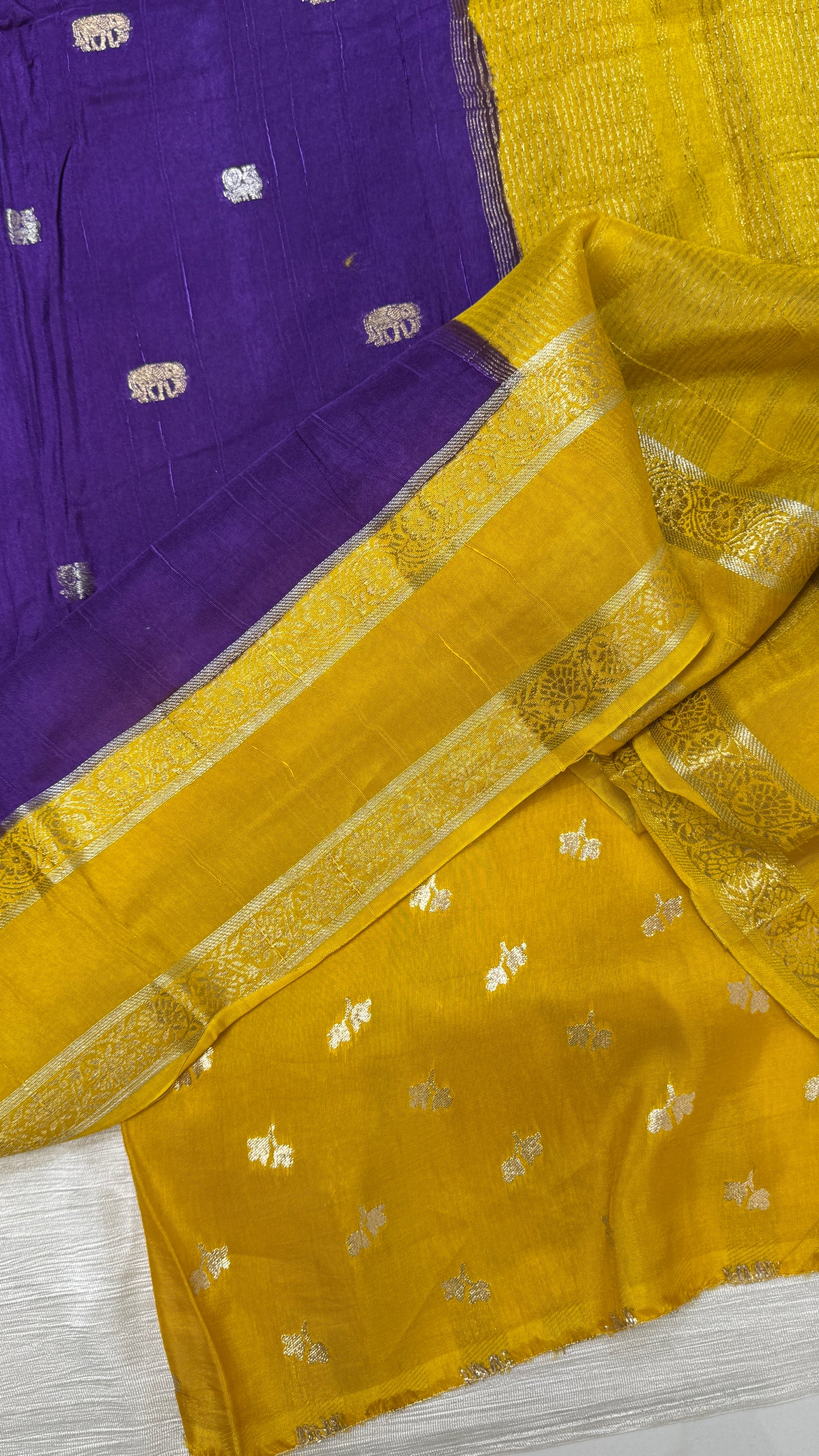 Gap Border Semi Tussar Saree