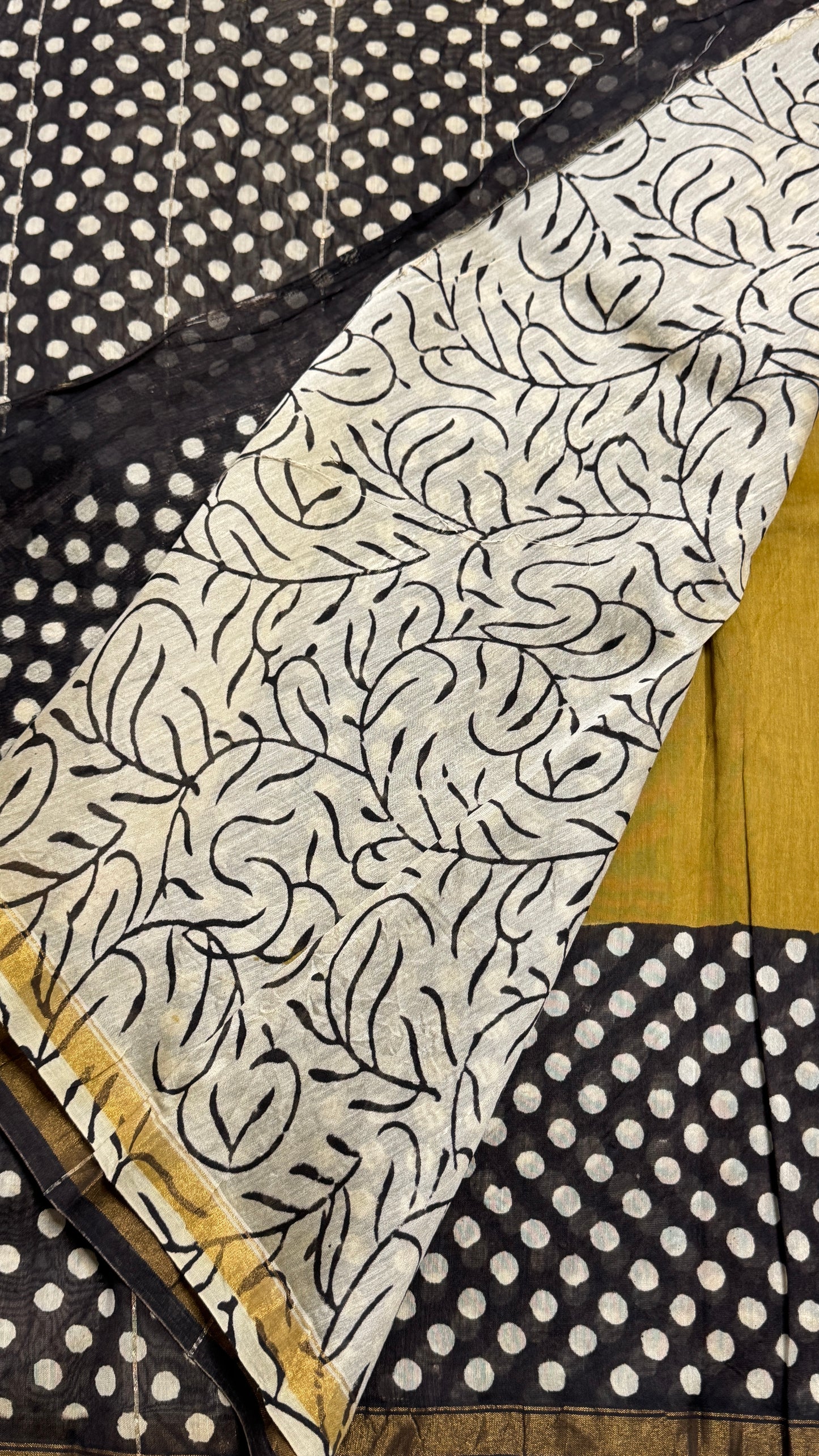 Block Printed Chanderi Silk Saree