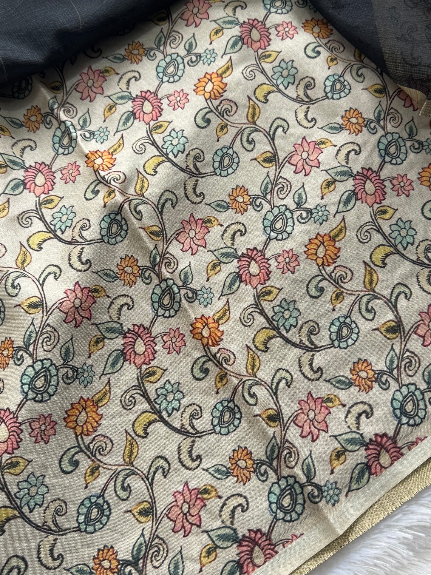 Applique Work Saree