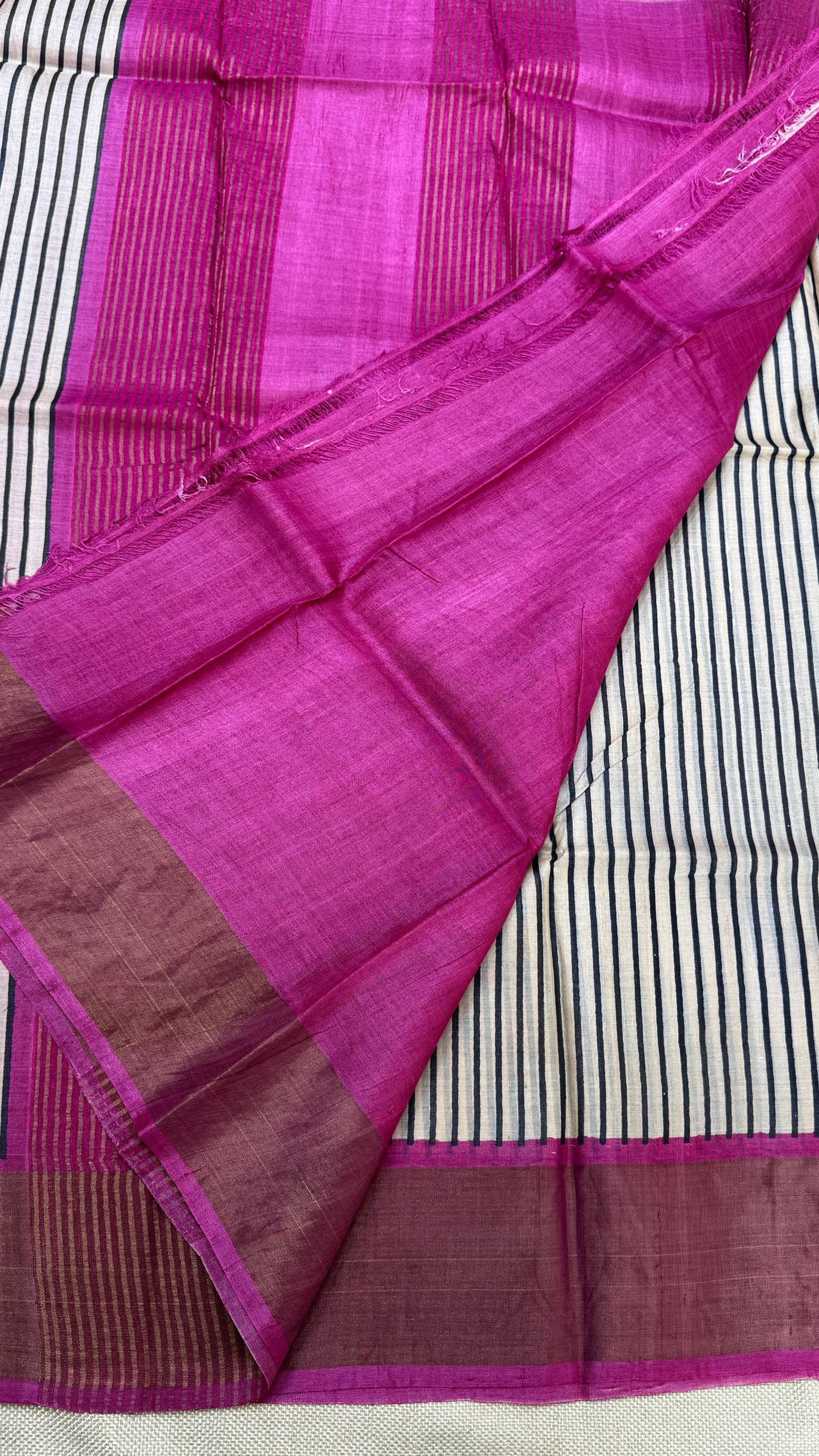 Handloom Pure Tussar Silk Saree