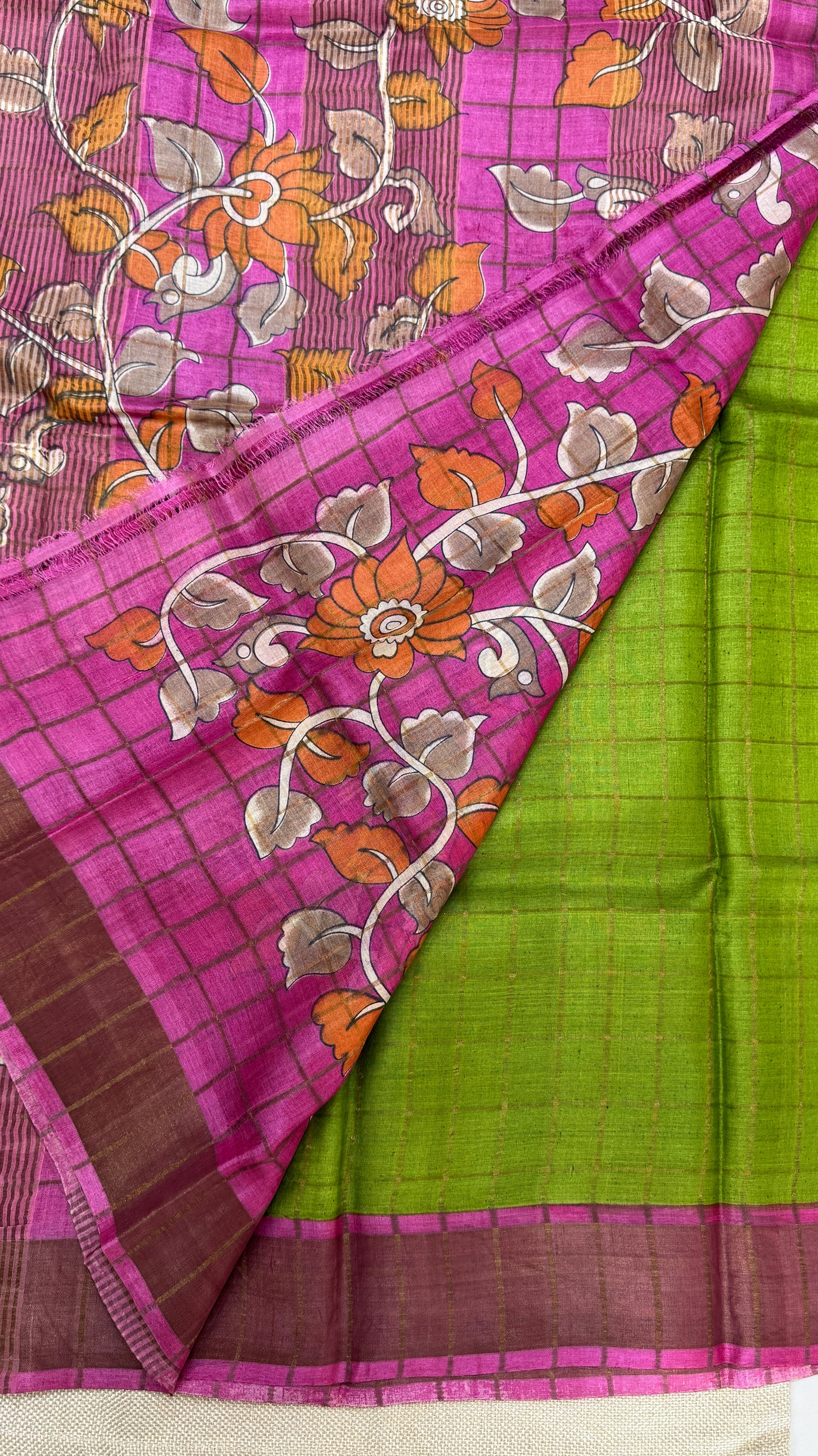 Handloom Pure Tussar Silk Saree