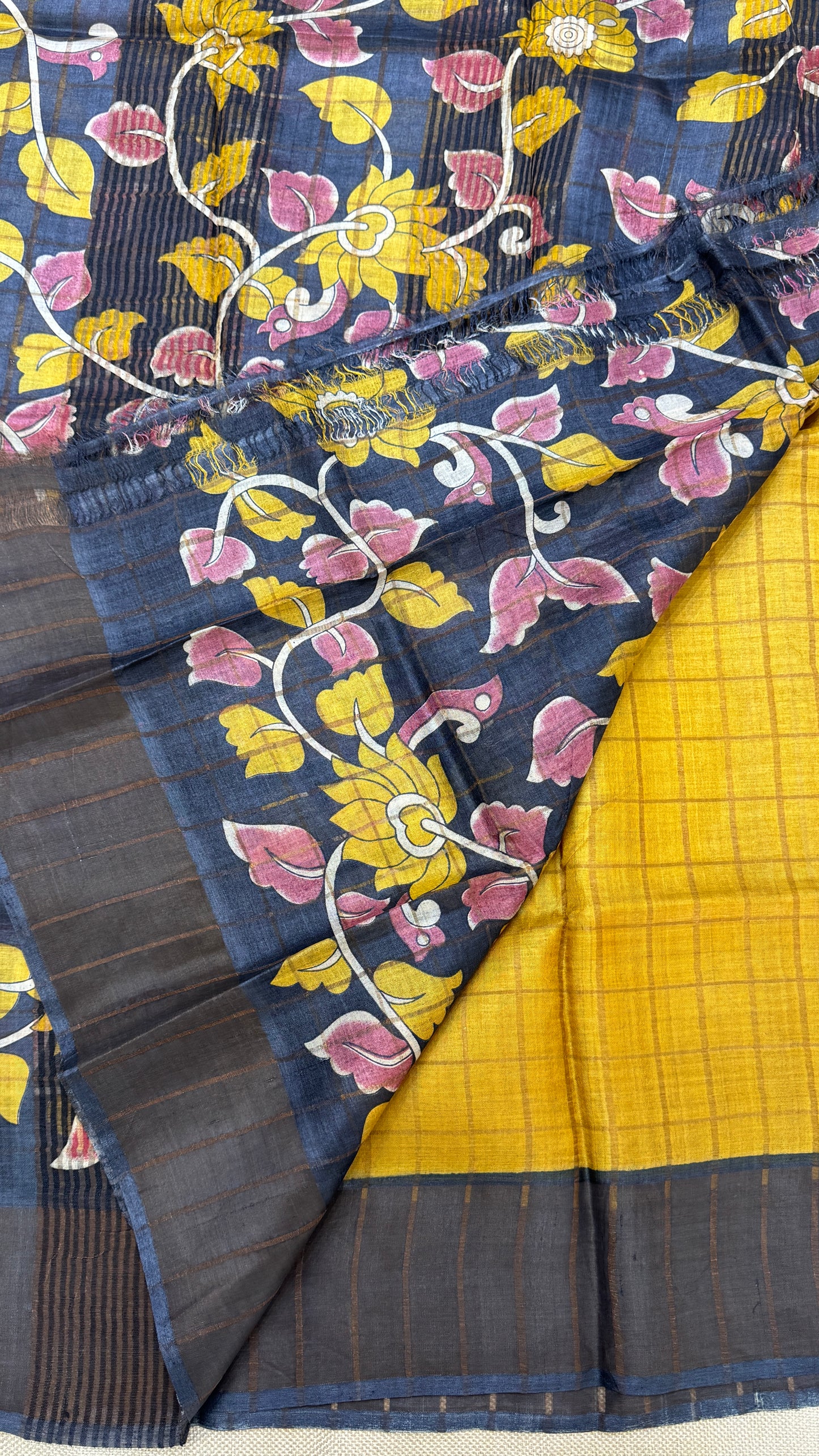 Handloom Pure Tussar Silk Saree