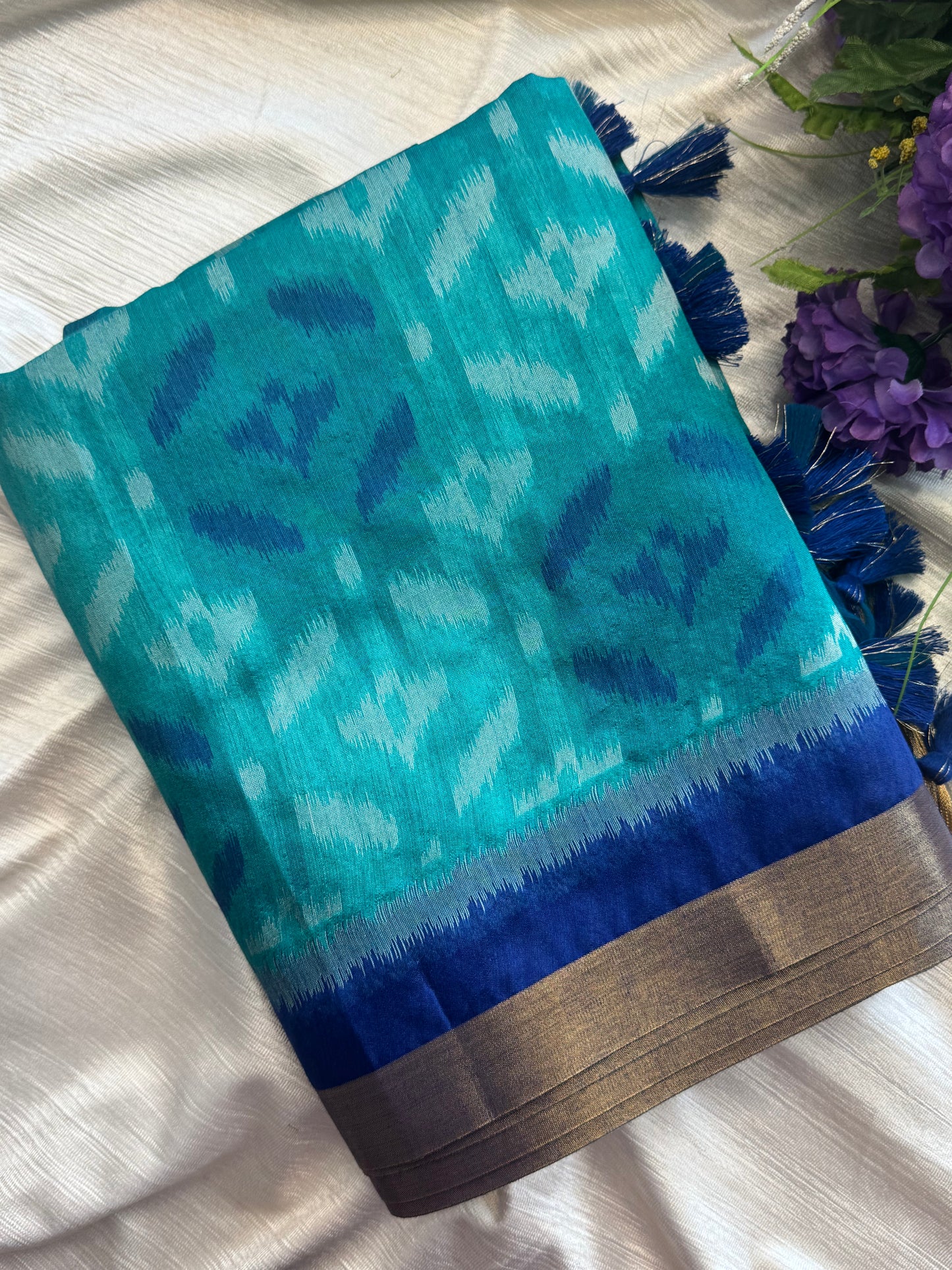 Semi Raw Silk Saree