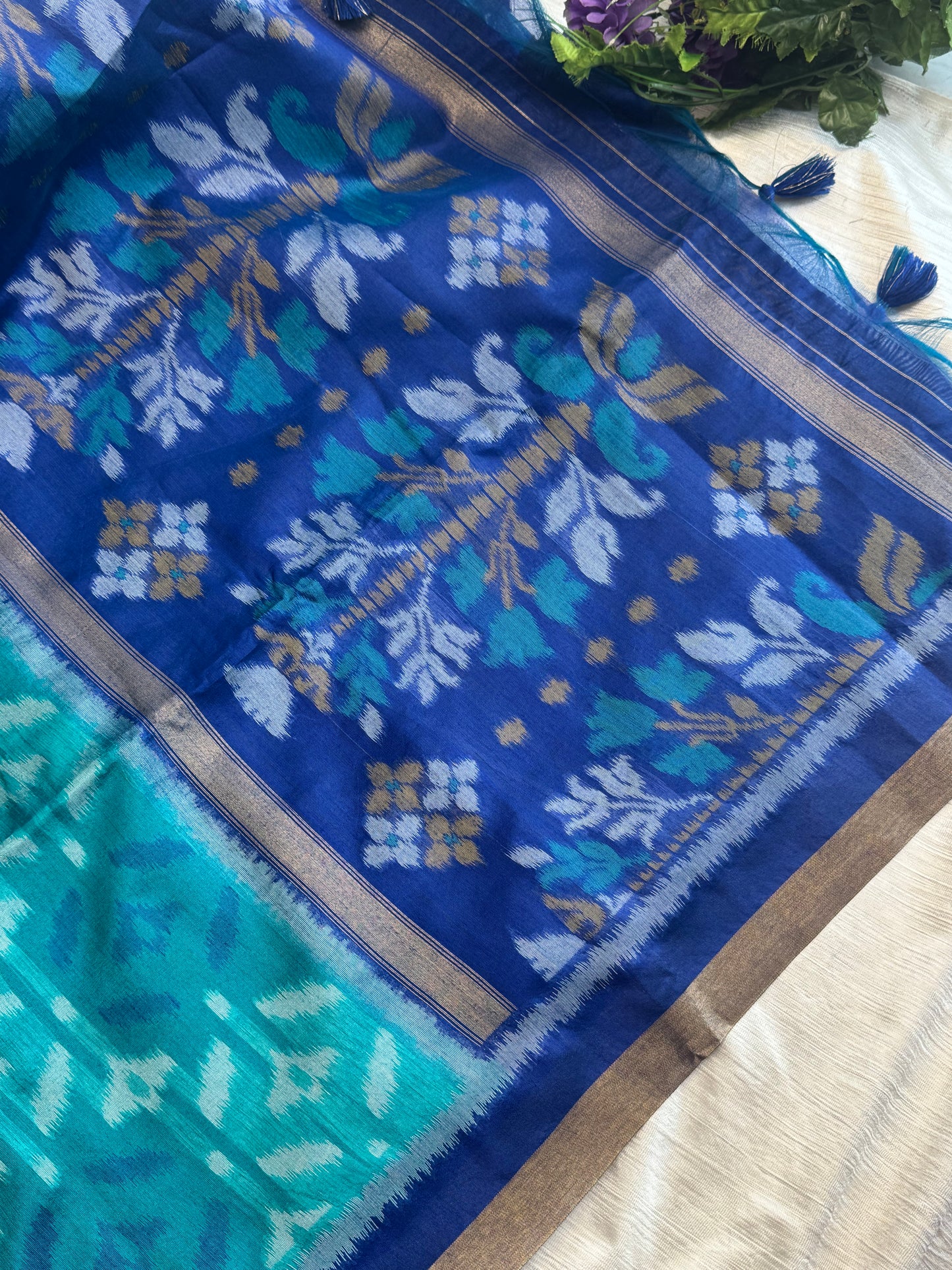 Semi Raw Silk Saree