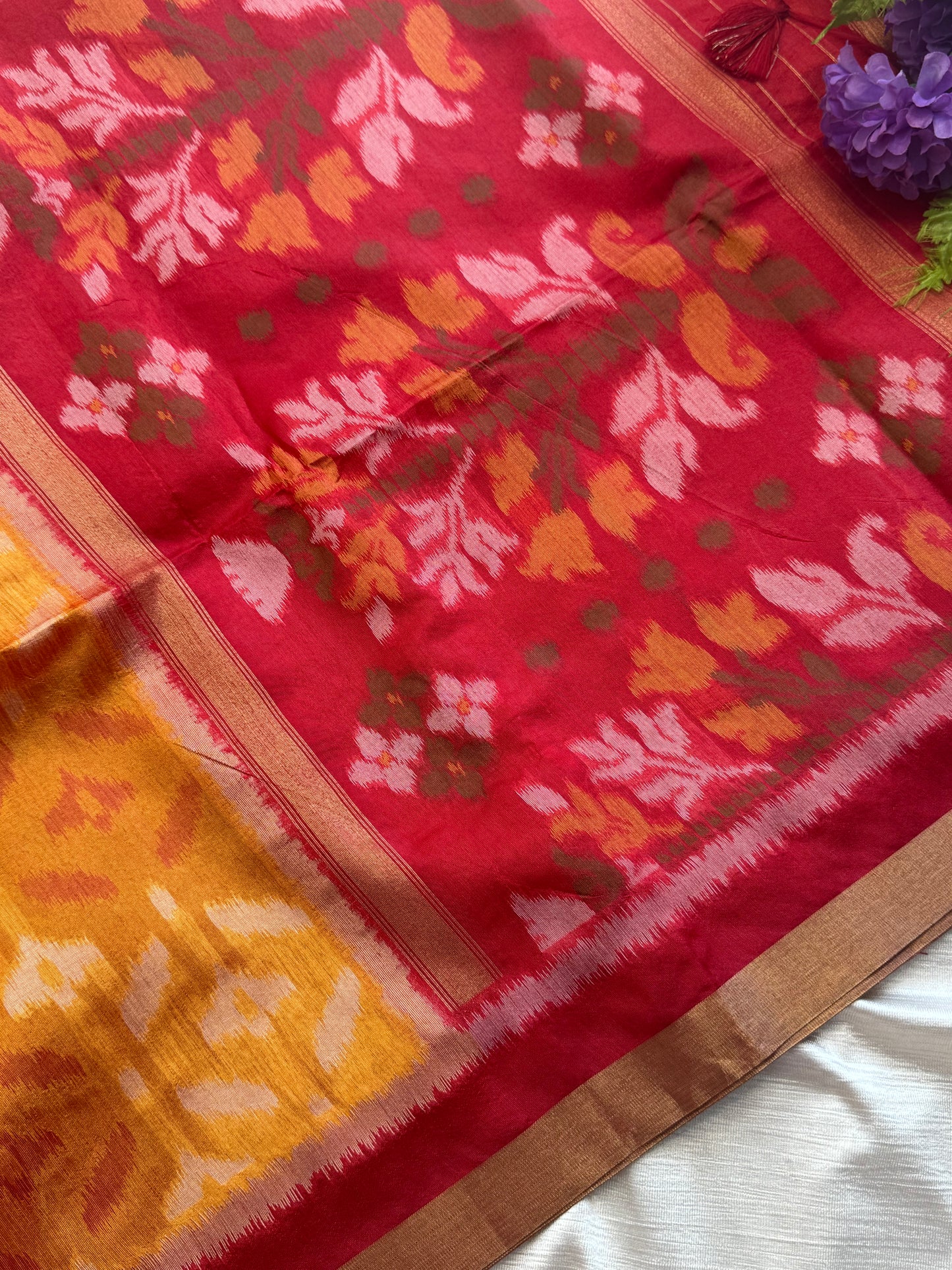 Semi Raw Silk Saree