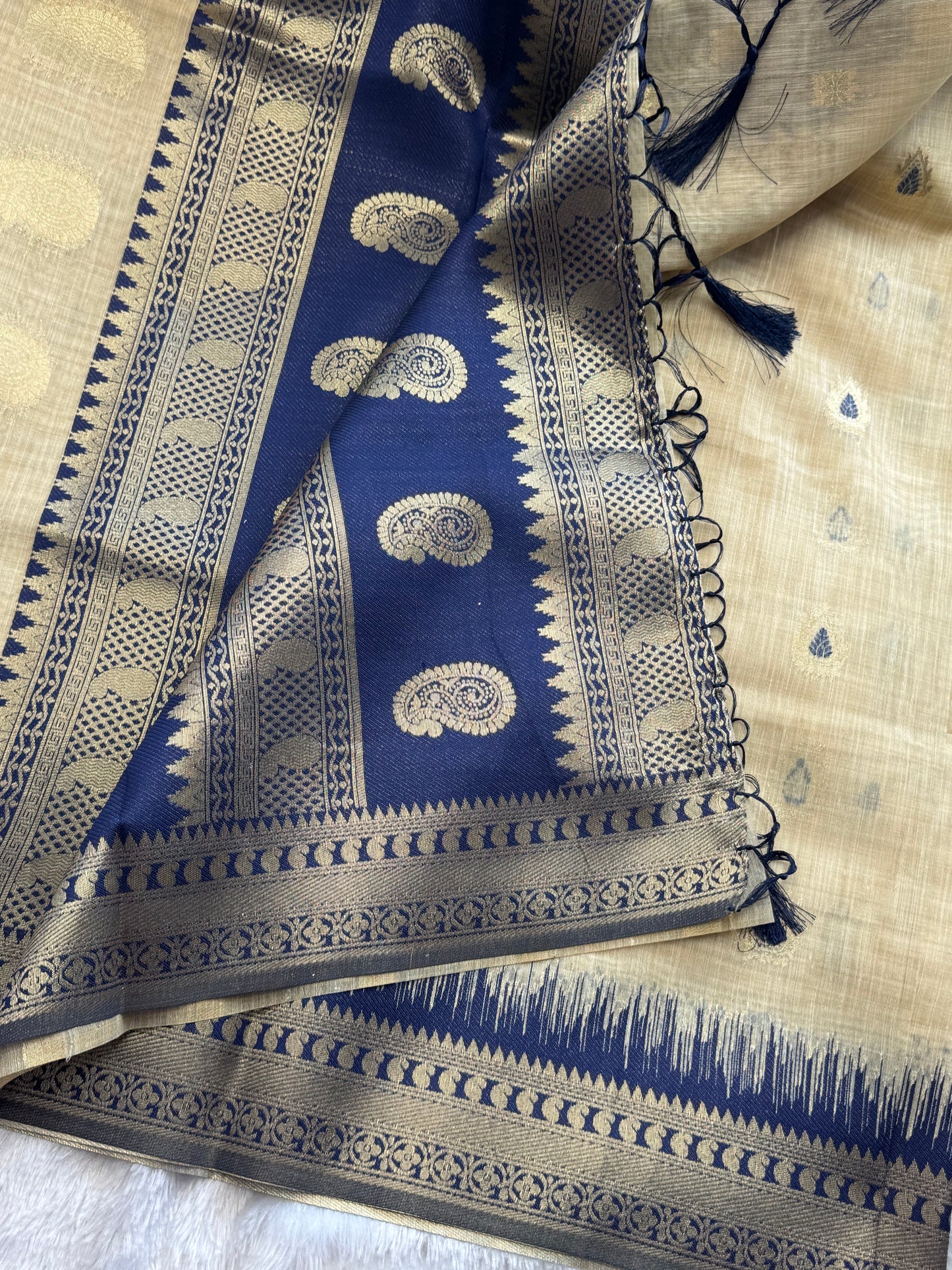 Semi Chanderi Silk Saree