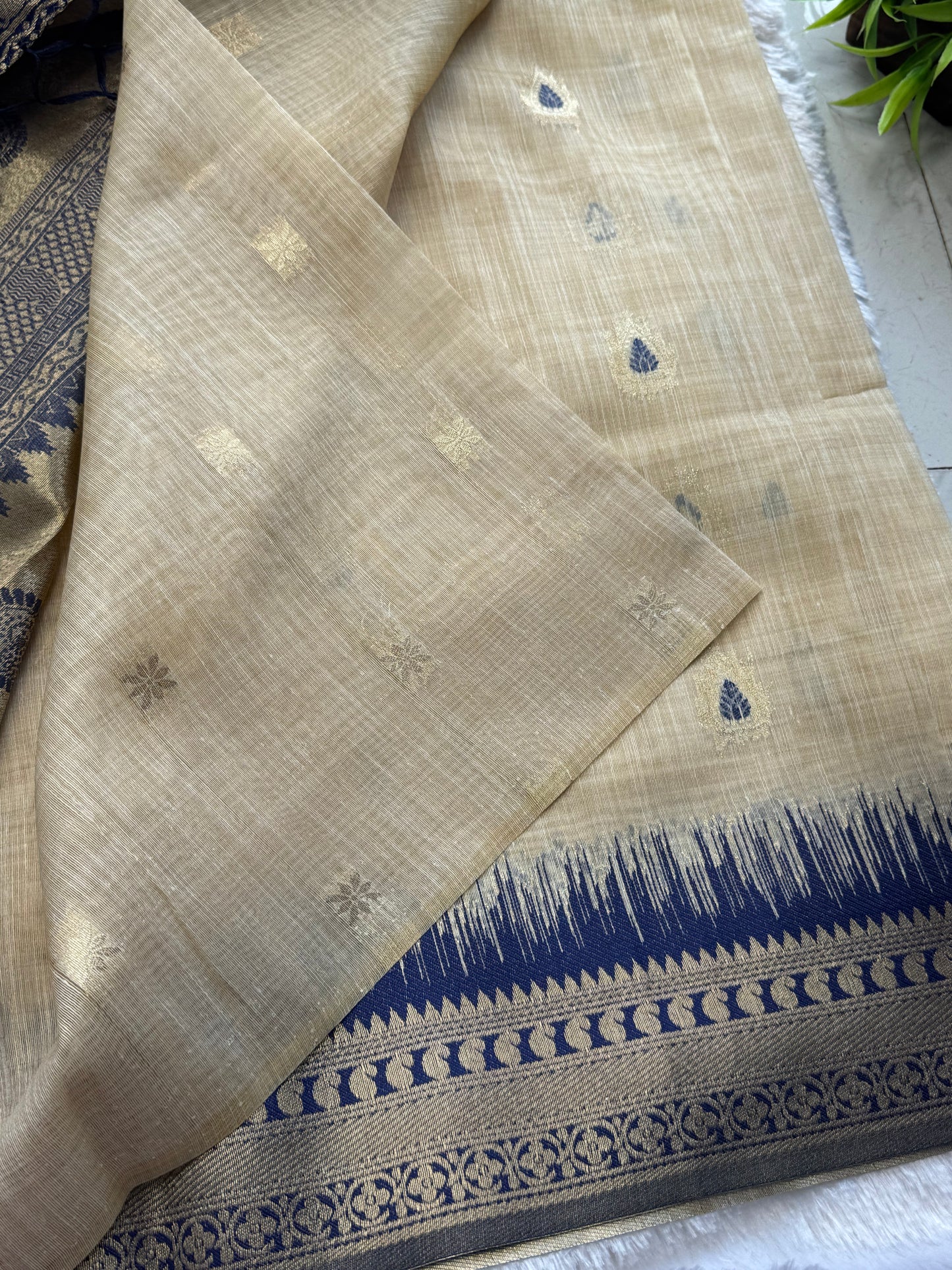 Semi Chanderi Silk Saree