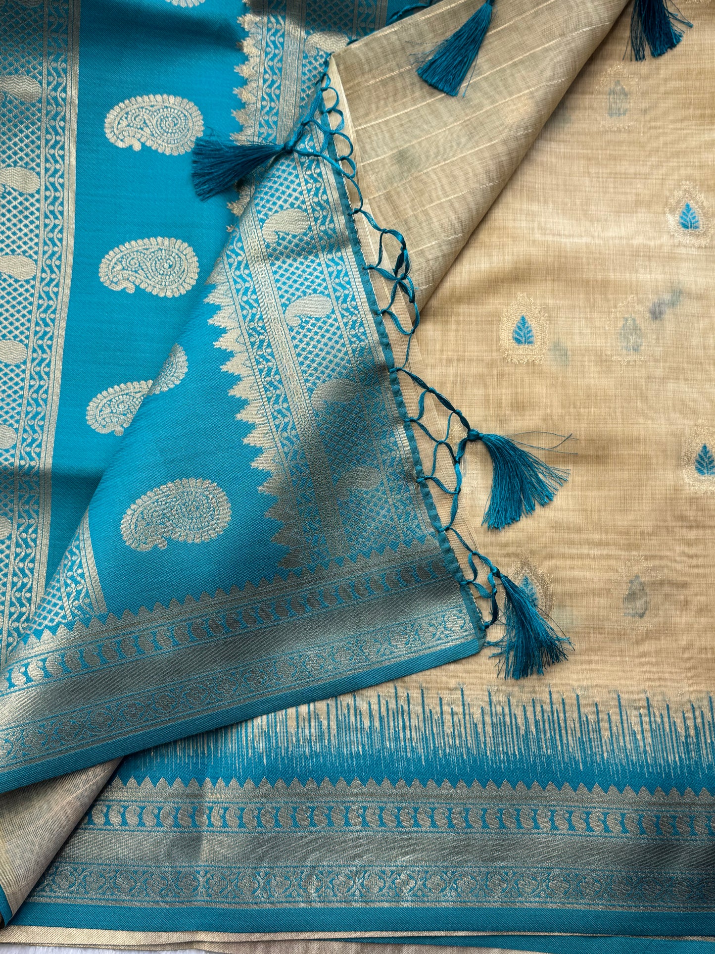 Semi Chanderi Silk Saree