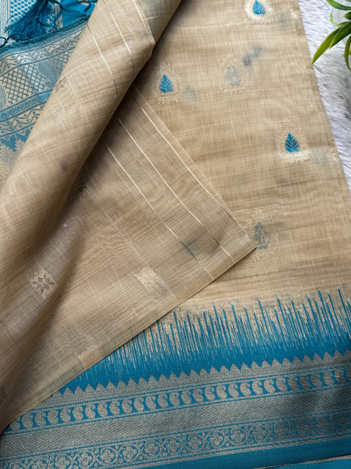 Semi Chanderi Silk Saree