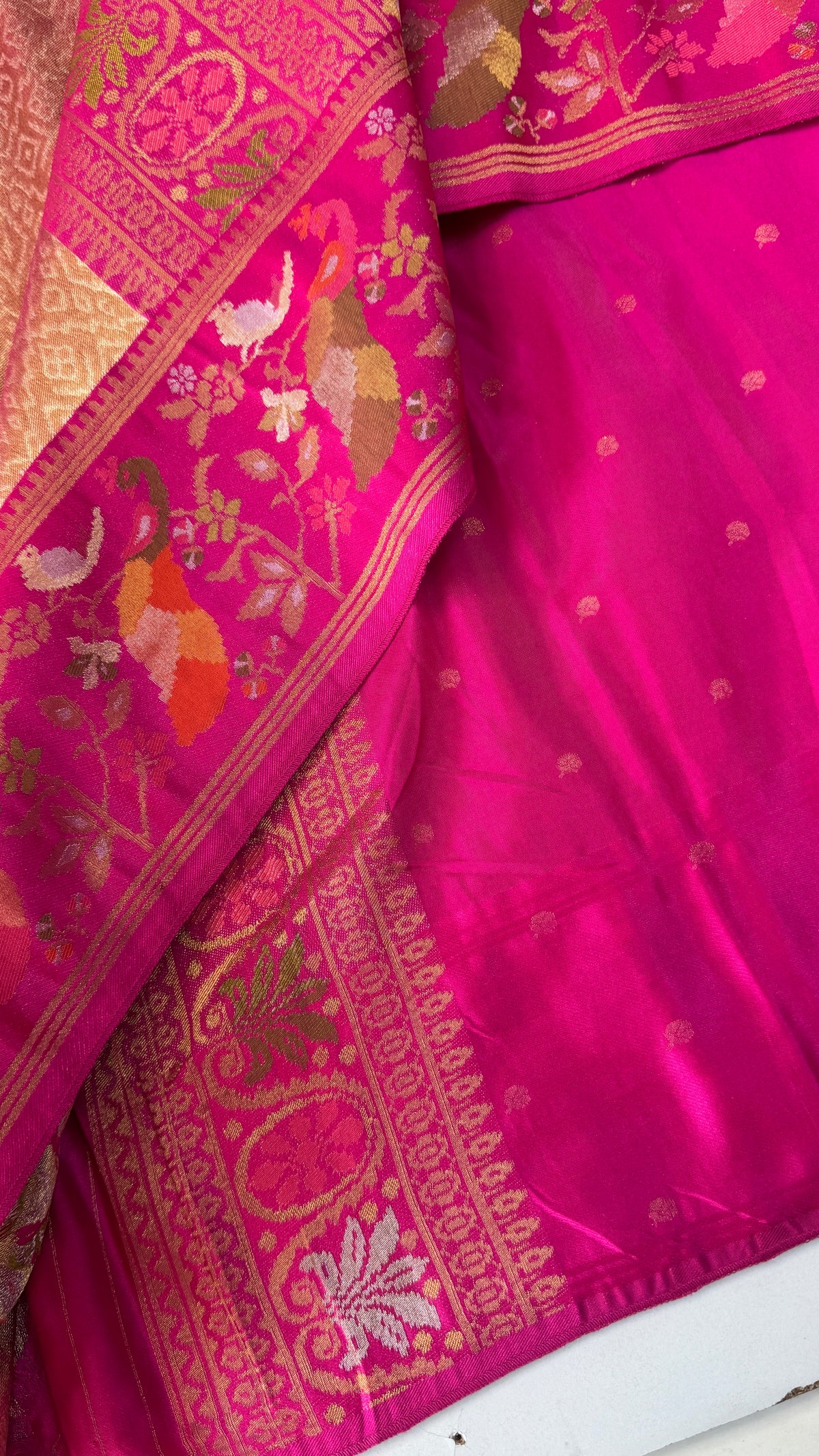 Banaras Brocade Tissue Saree with Paithani Border