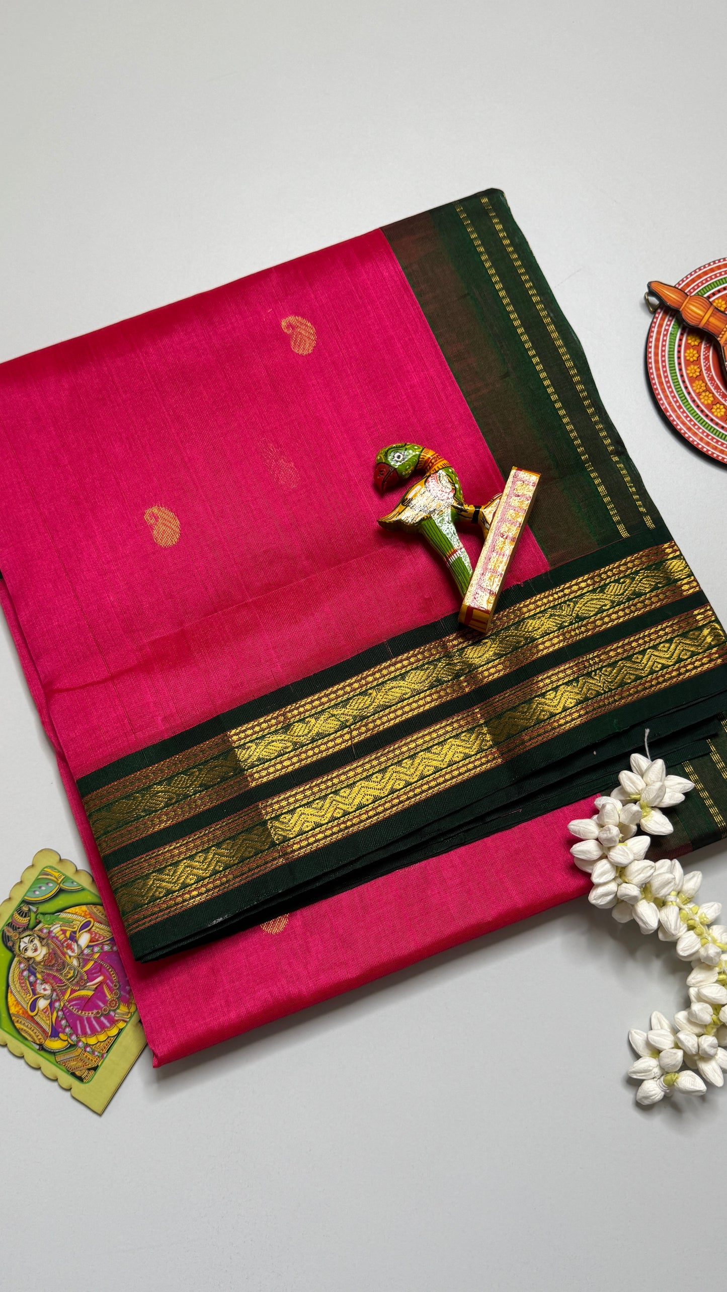 Buttas Pure Silk Cotton Saree