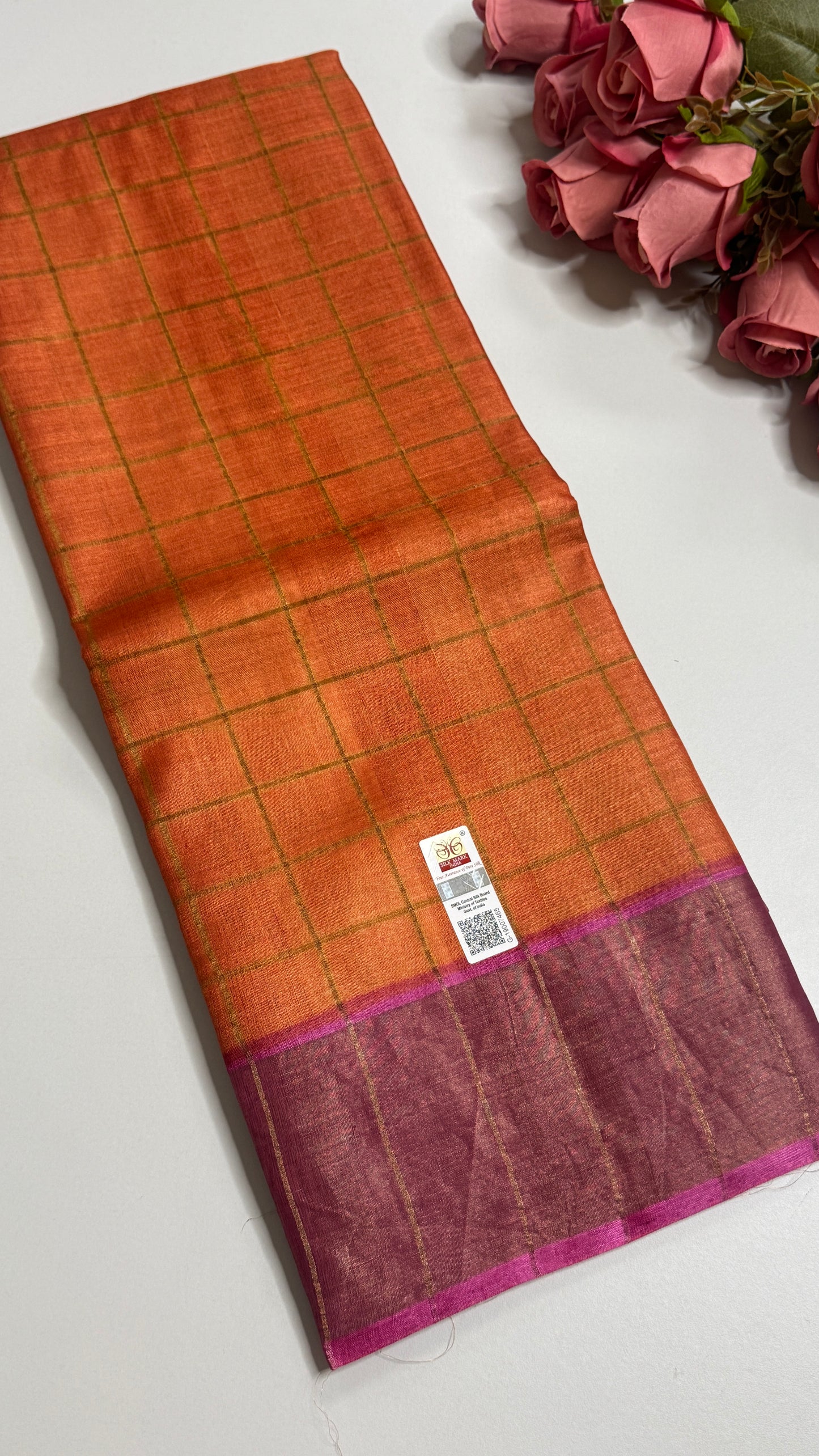 Handloom Pure Tussar Silk Saree
