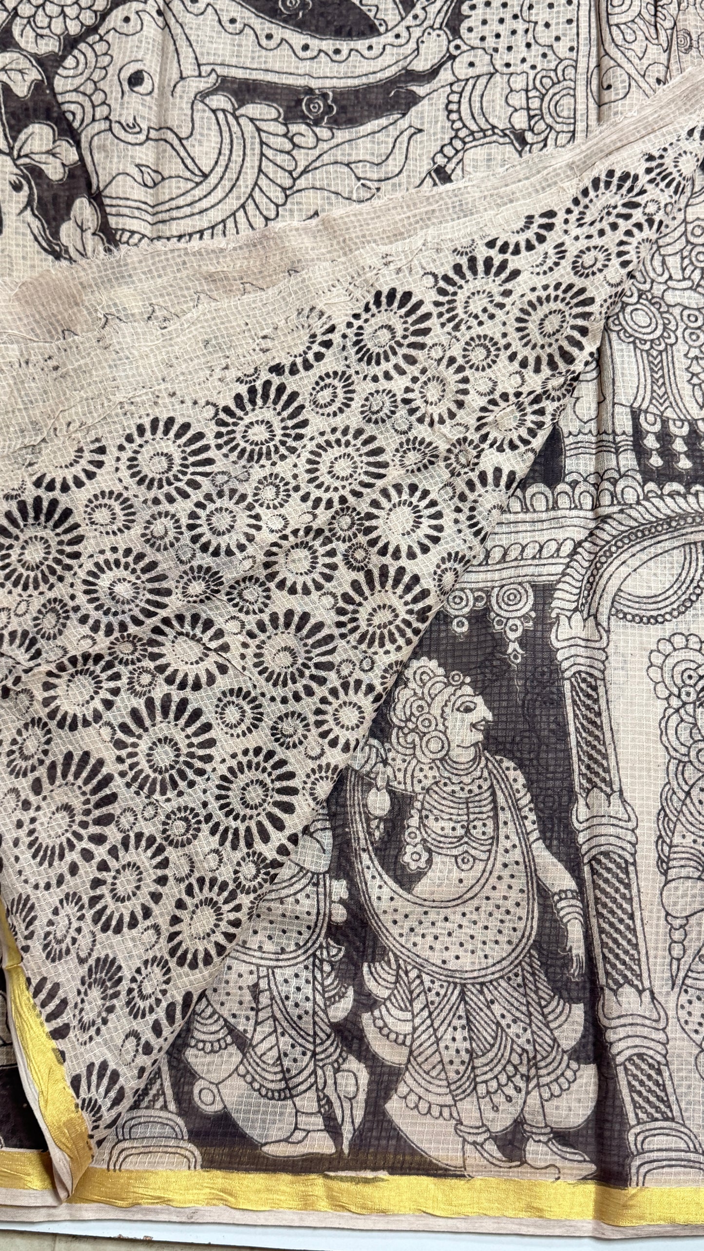 Kalamkari Printed Kota Saree