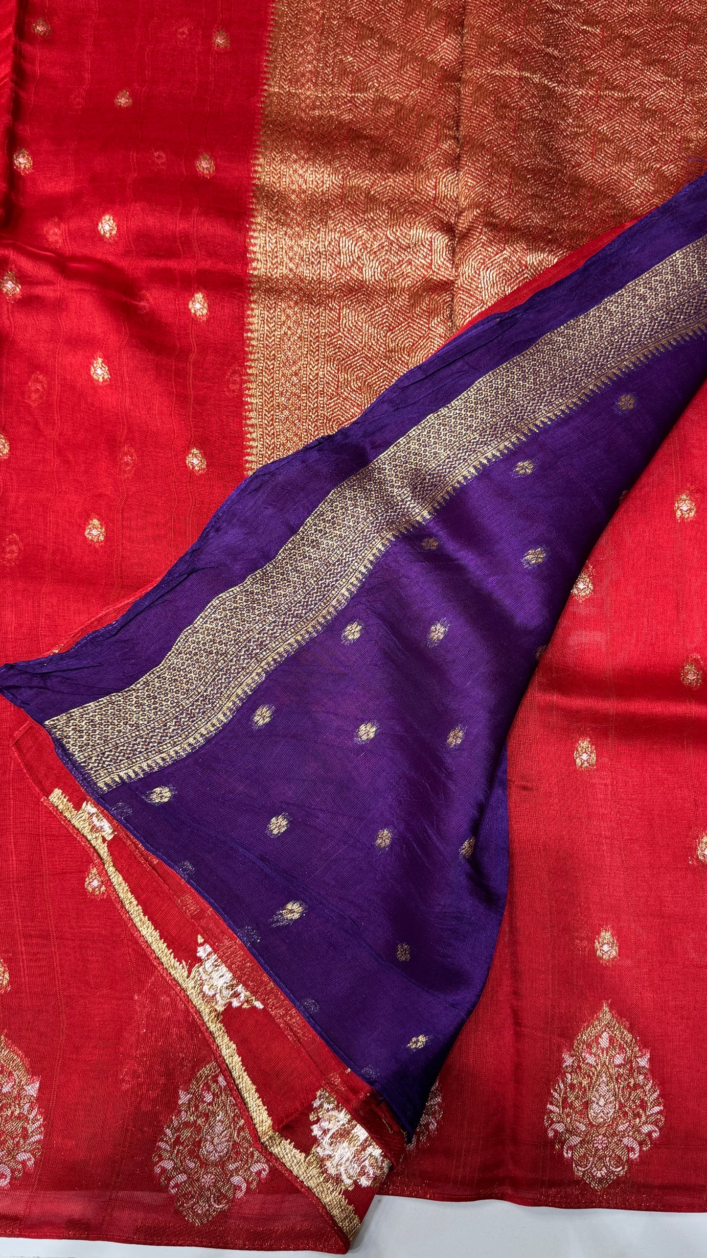 Tussar Georgette Saree with Motifs Embellished Border