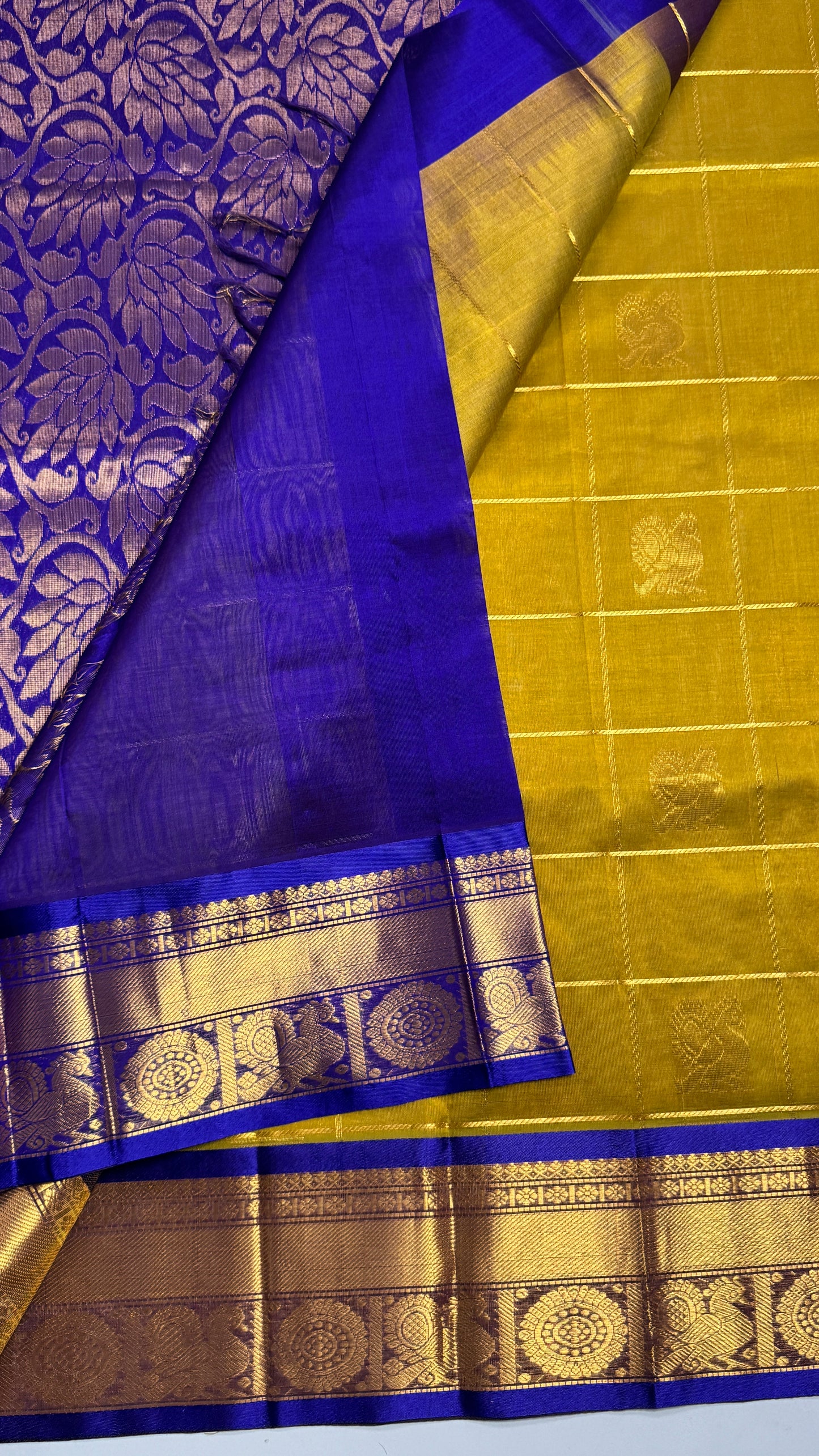 Mayil & Chakram Butta Pure Silk Cotton Saree