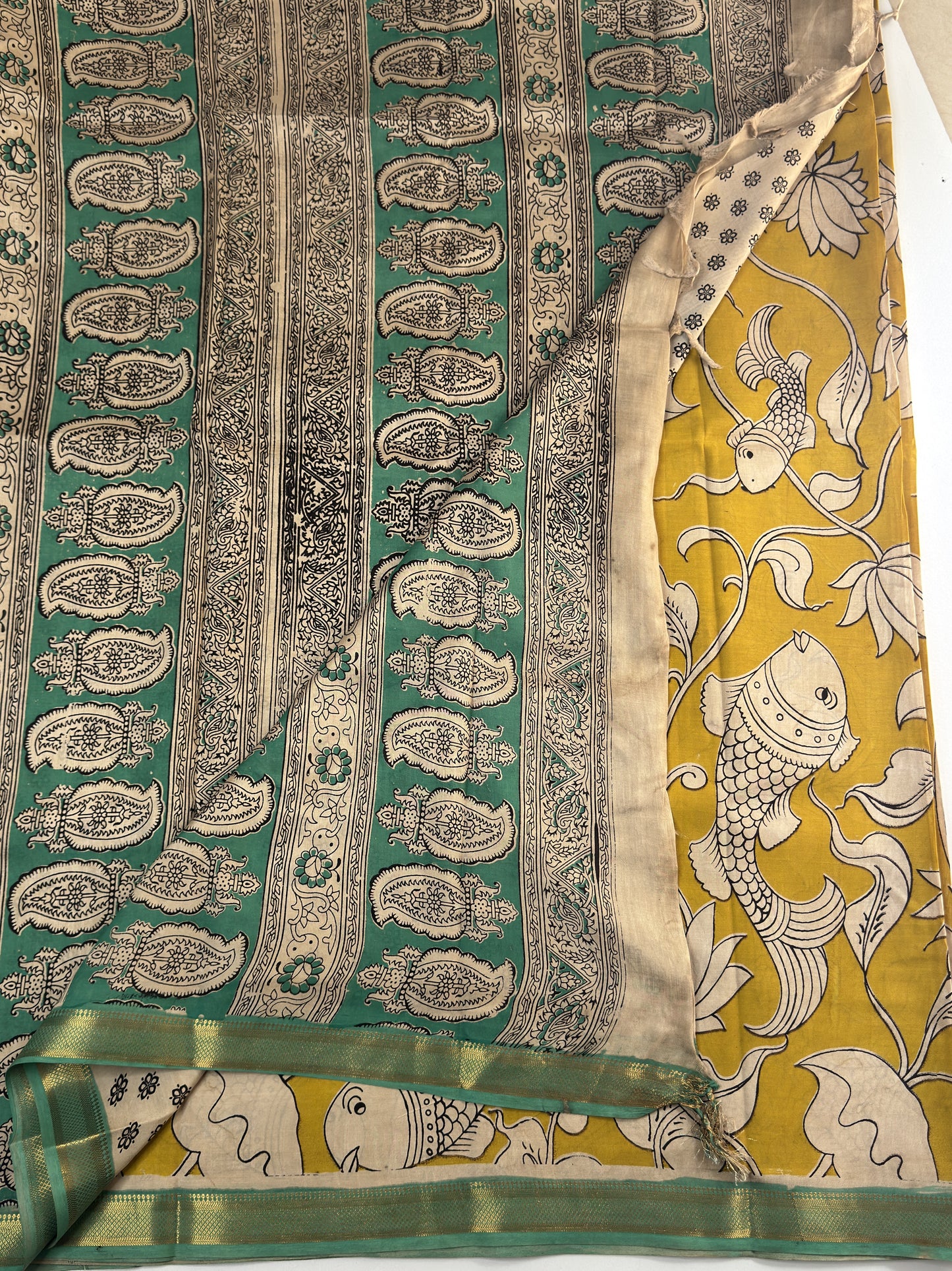 Kalamkari Chennuri Silk Saree
