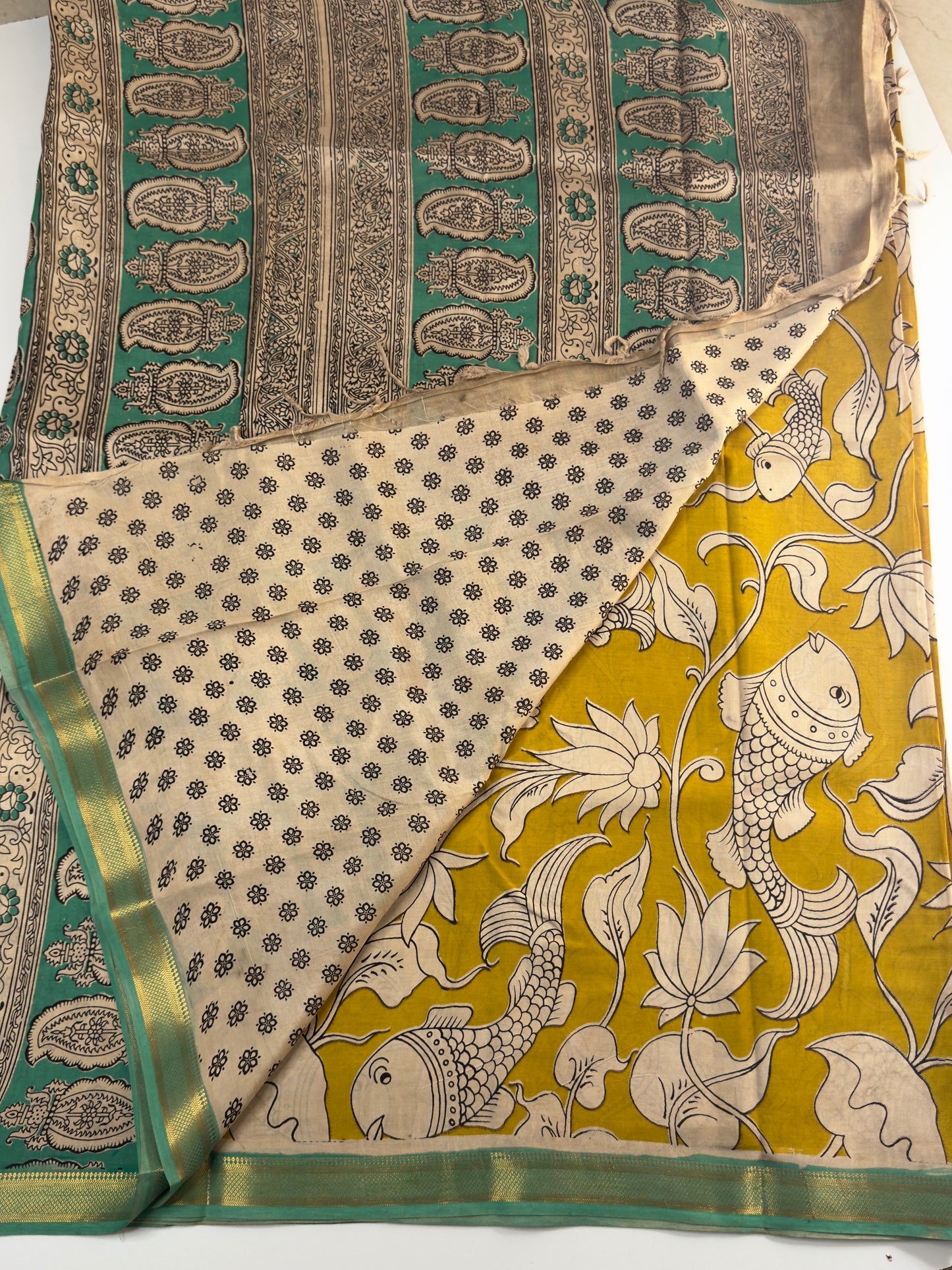 Kalamkari Chennuri Silk Saree