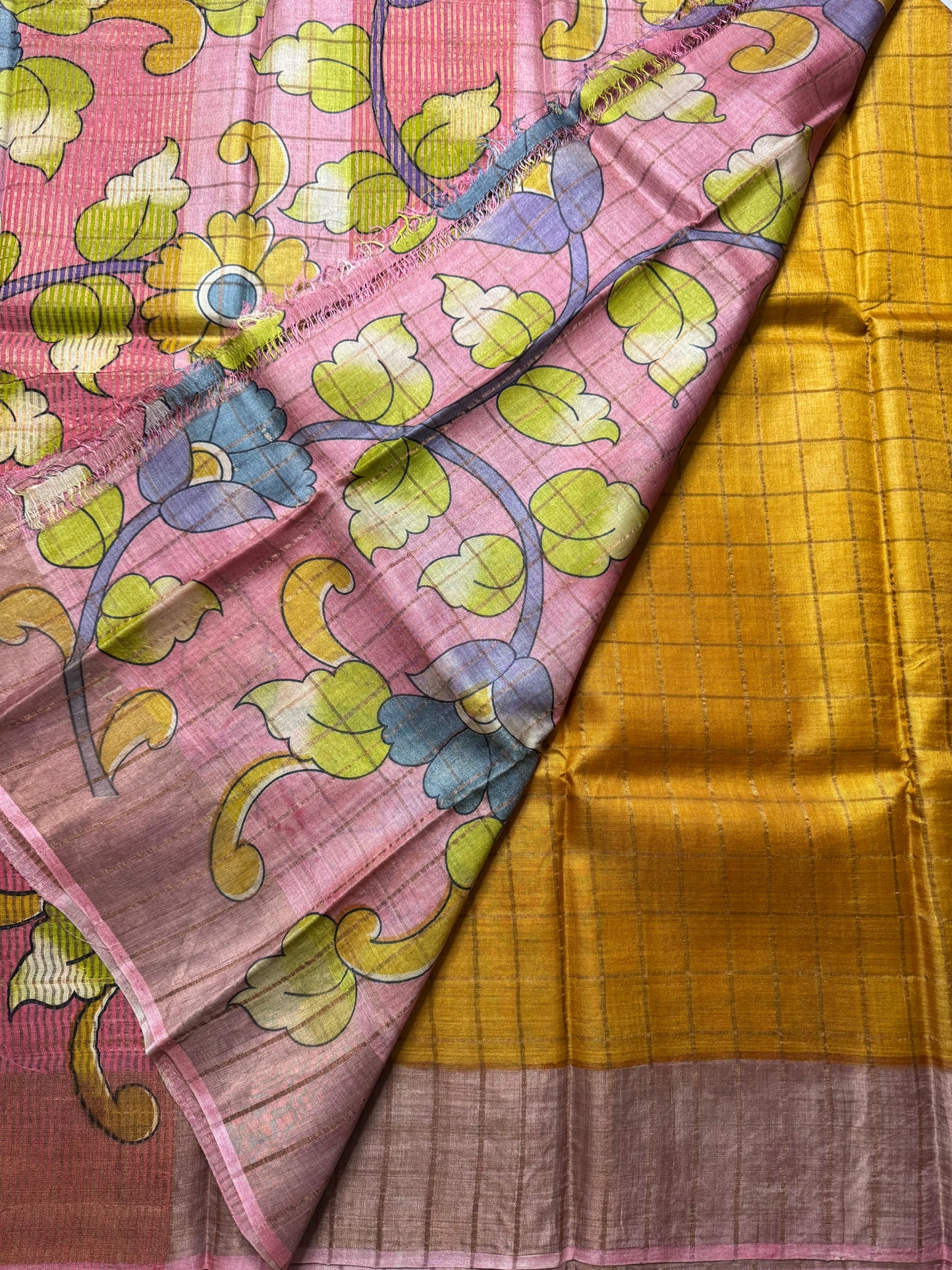 Handloom Pure Tussar Silk Saree