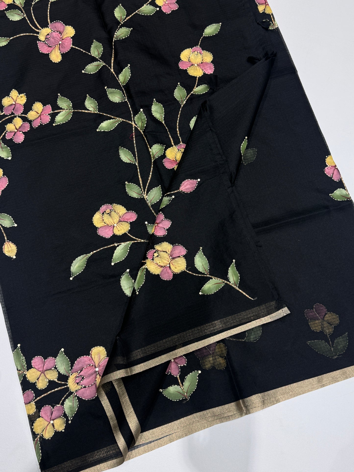 Hand Painted Kota Silk Saree