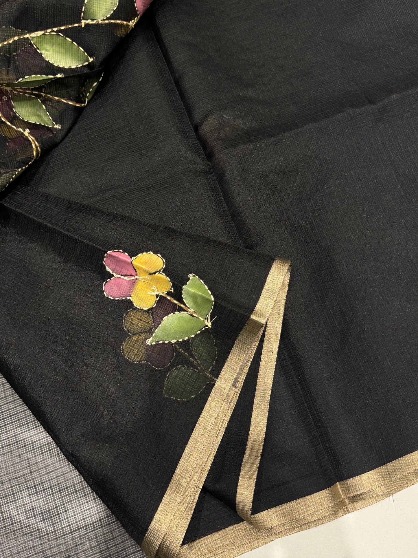 Hand Painted Kota Silk Saree