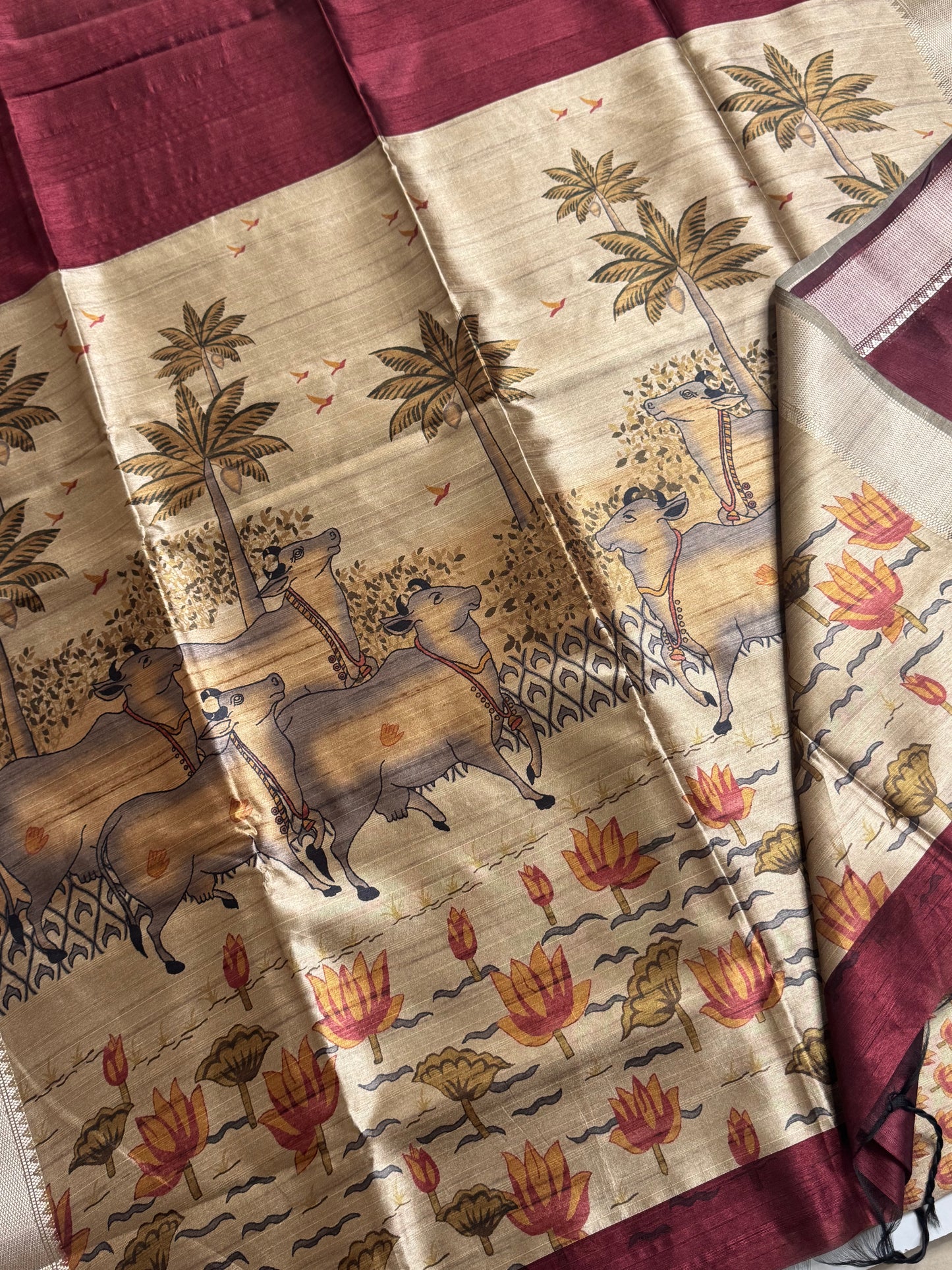 Semi Maheswari Silk Saree