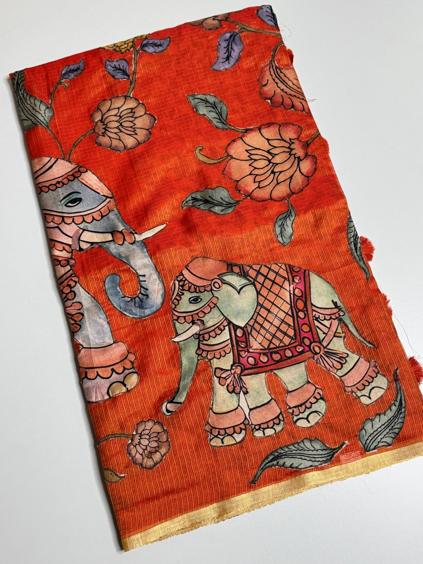 Applique Work Saree