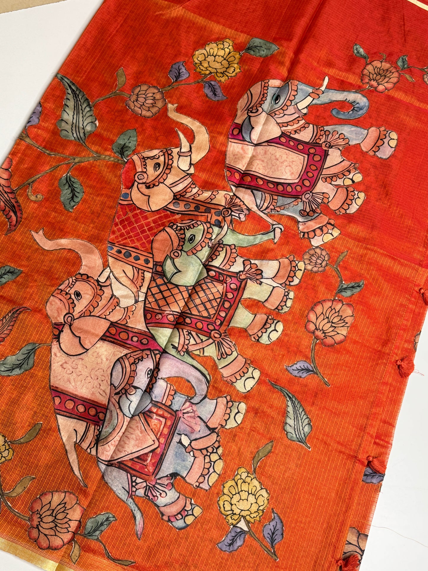 Applique Work Saree