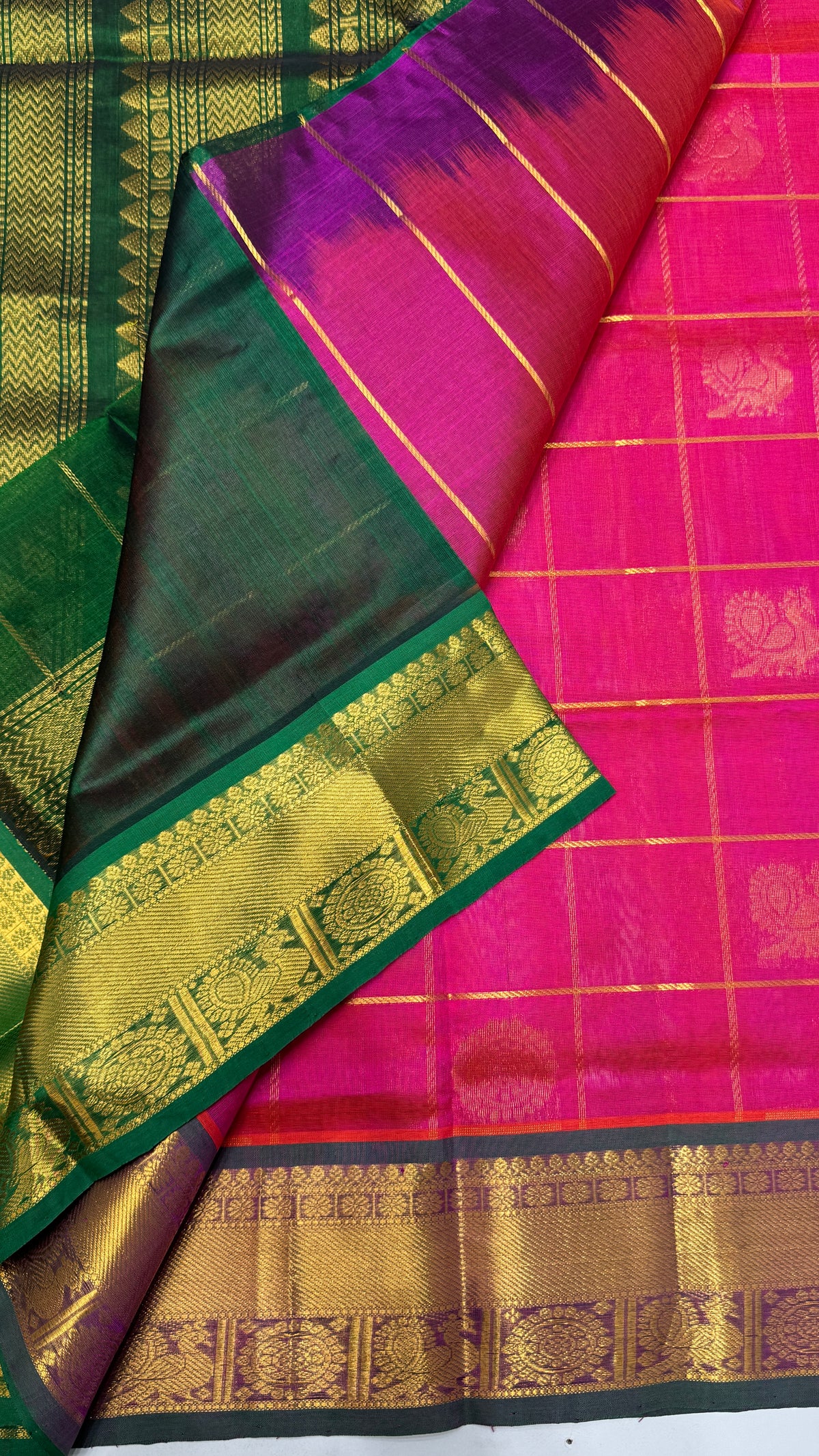 Mayil & Chakram Butta Pure Silk Cotton Saree