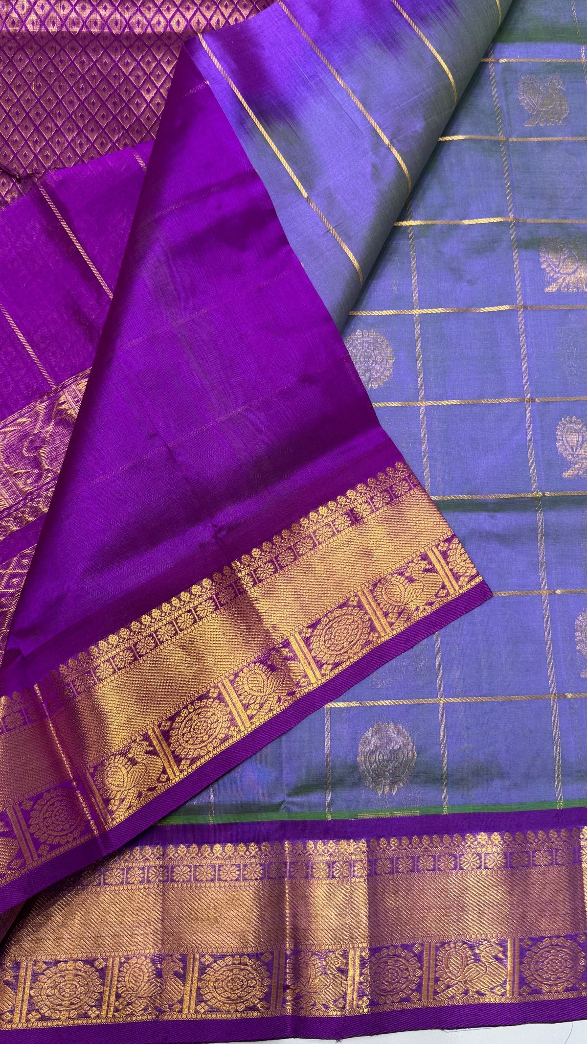 Mayil & Chakram Butta Pure Silk Cotton Saree