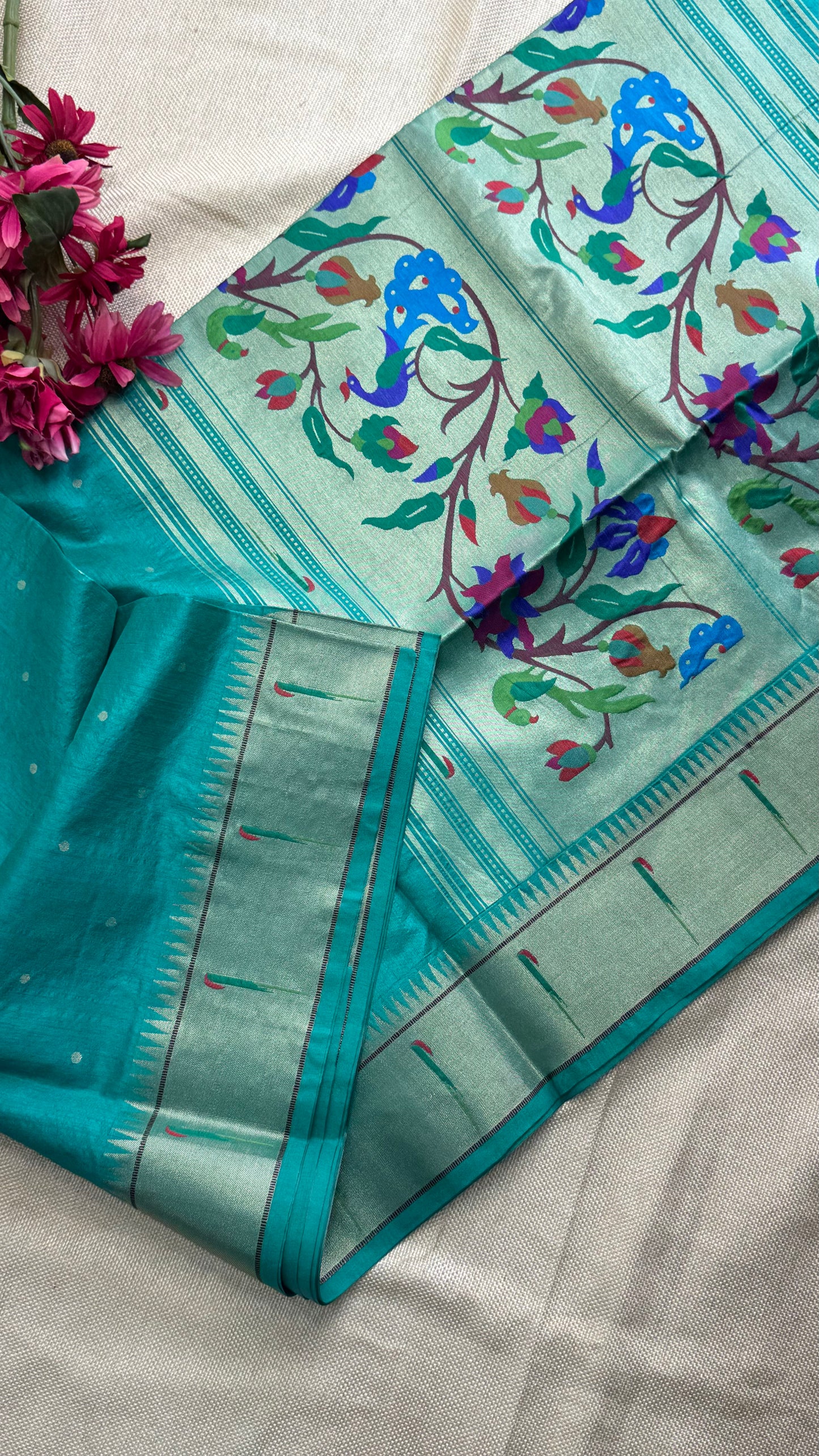 Semi Raw Silk Saree