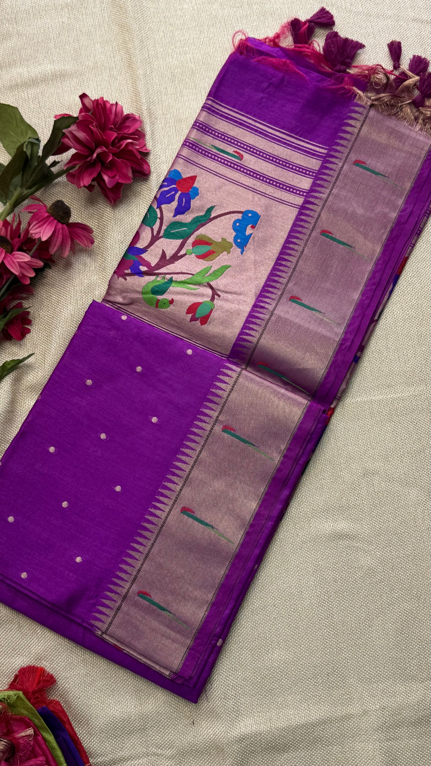 Semi Raw Silk Saree