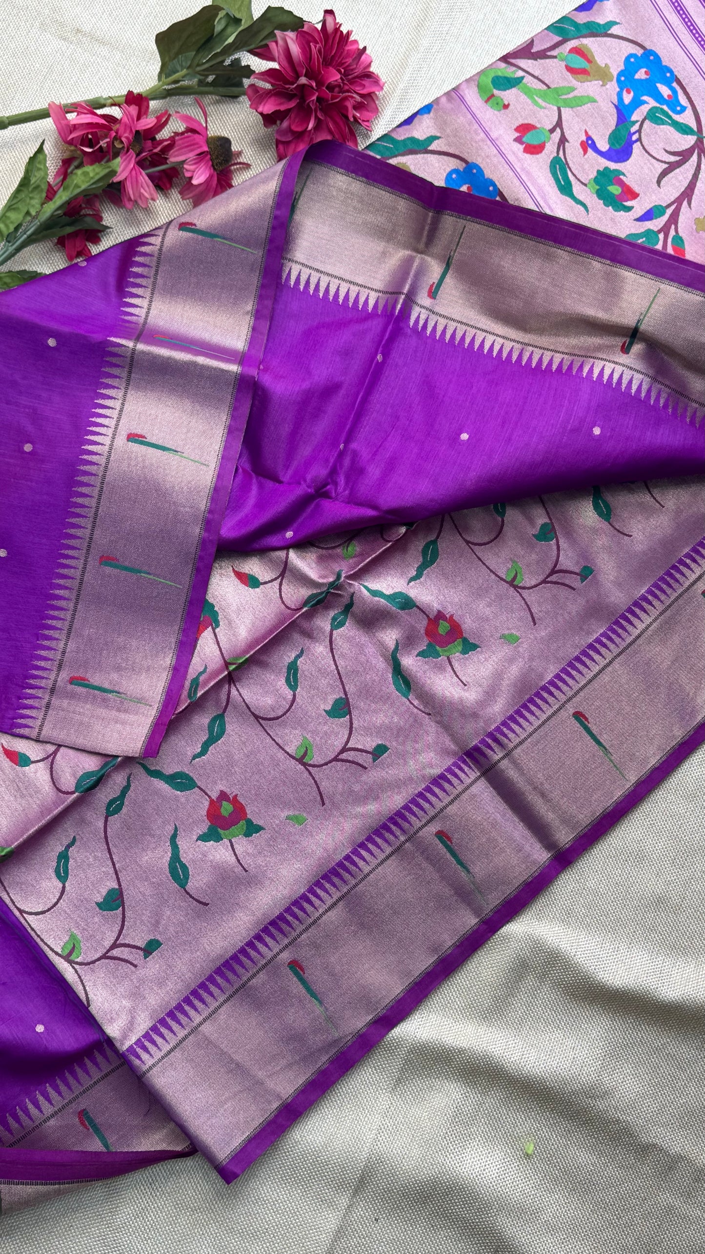 Semi Raw Silk Saree