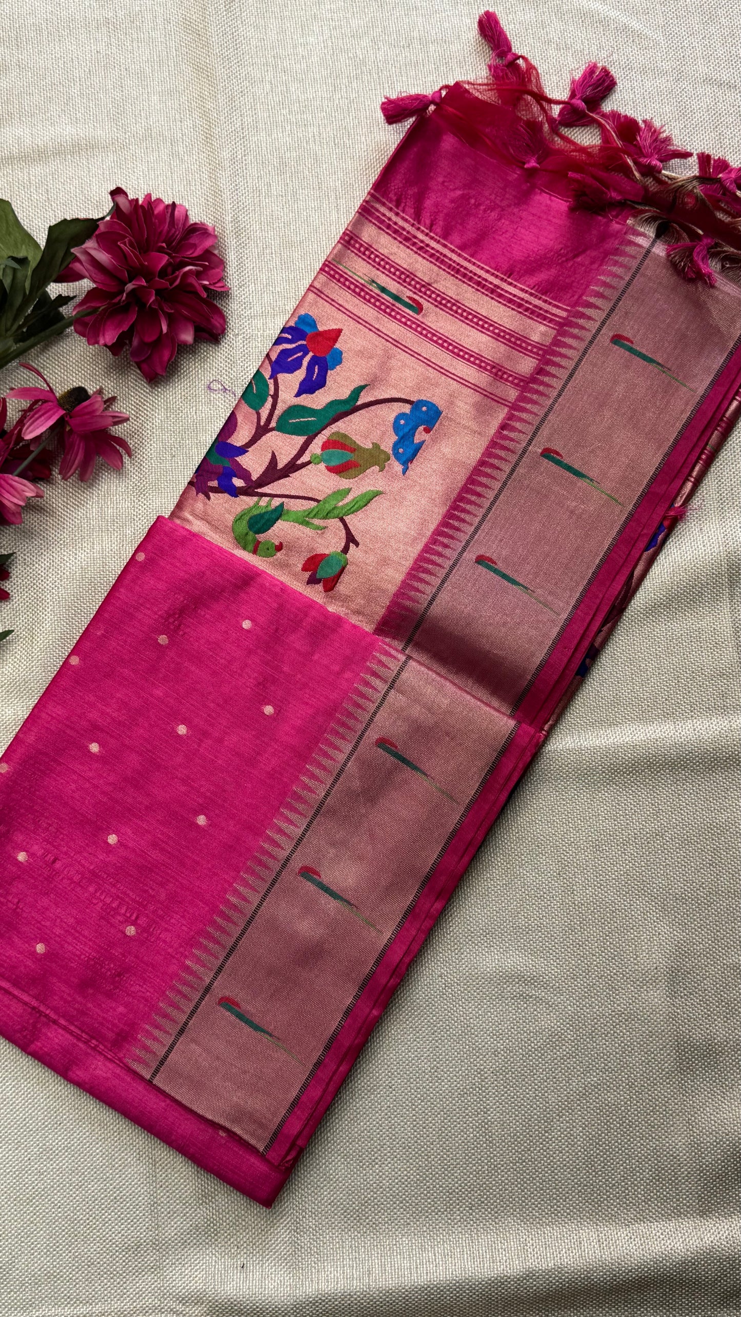 Semi Raw Silk Saree