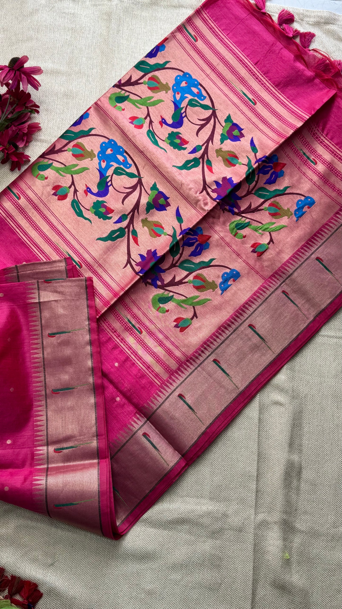 Semi Raw Silk Saree