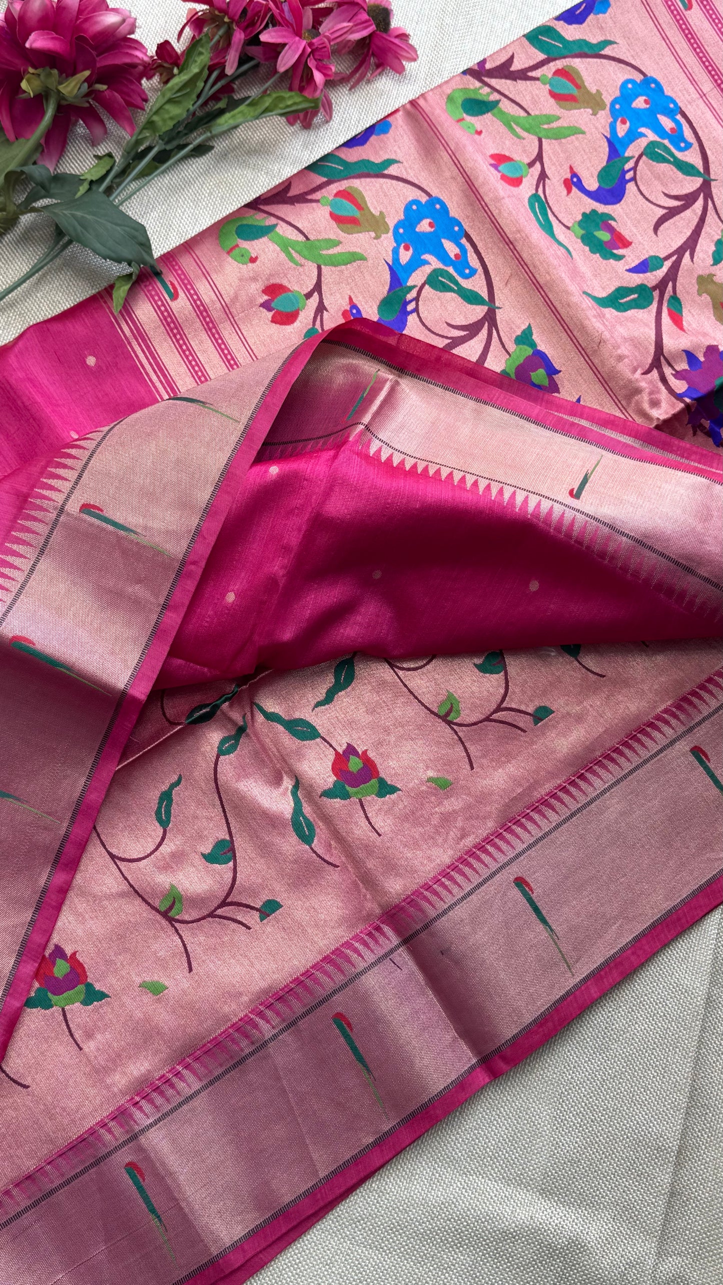 Semi Raw Silk Saree