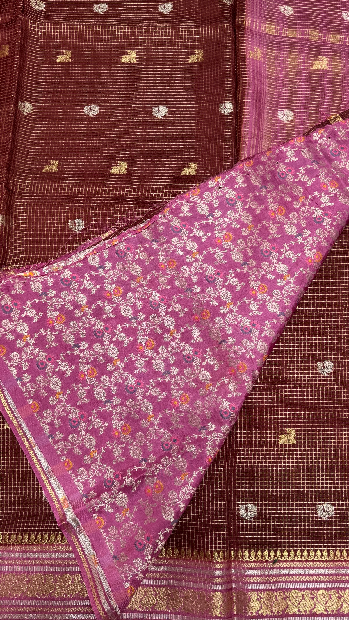 Semi Munga Crepe Saree