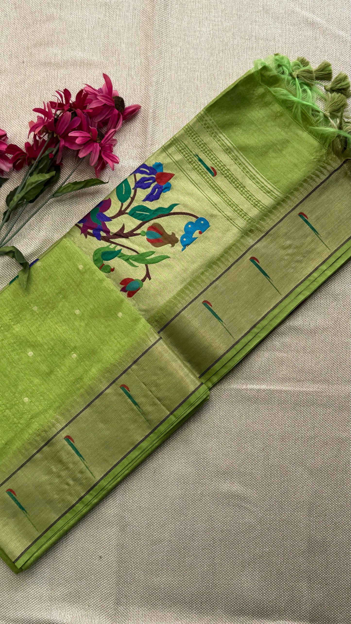 Semi Raw Silk Saree