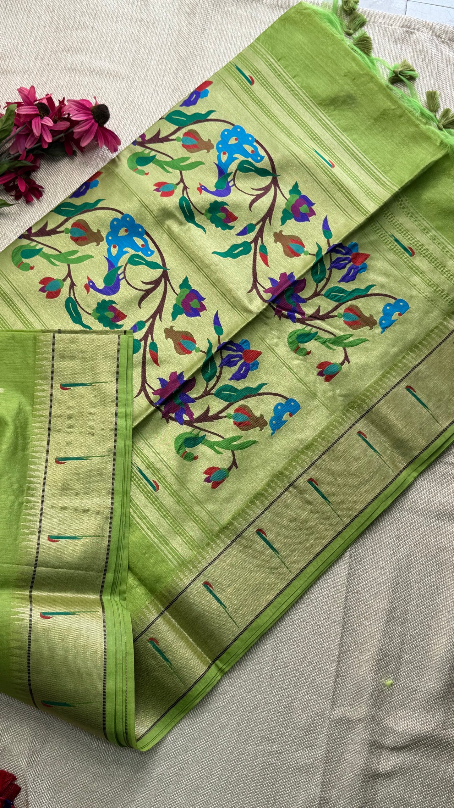 Semi Raw Silk Saree