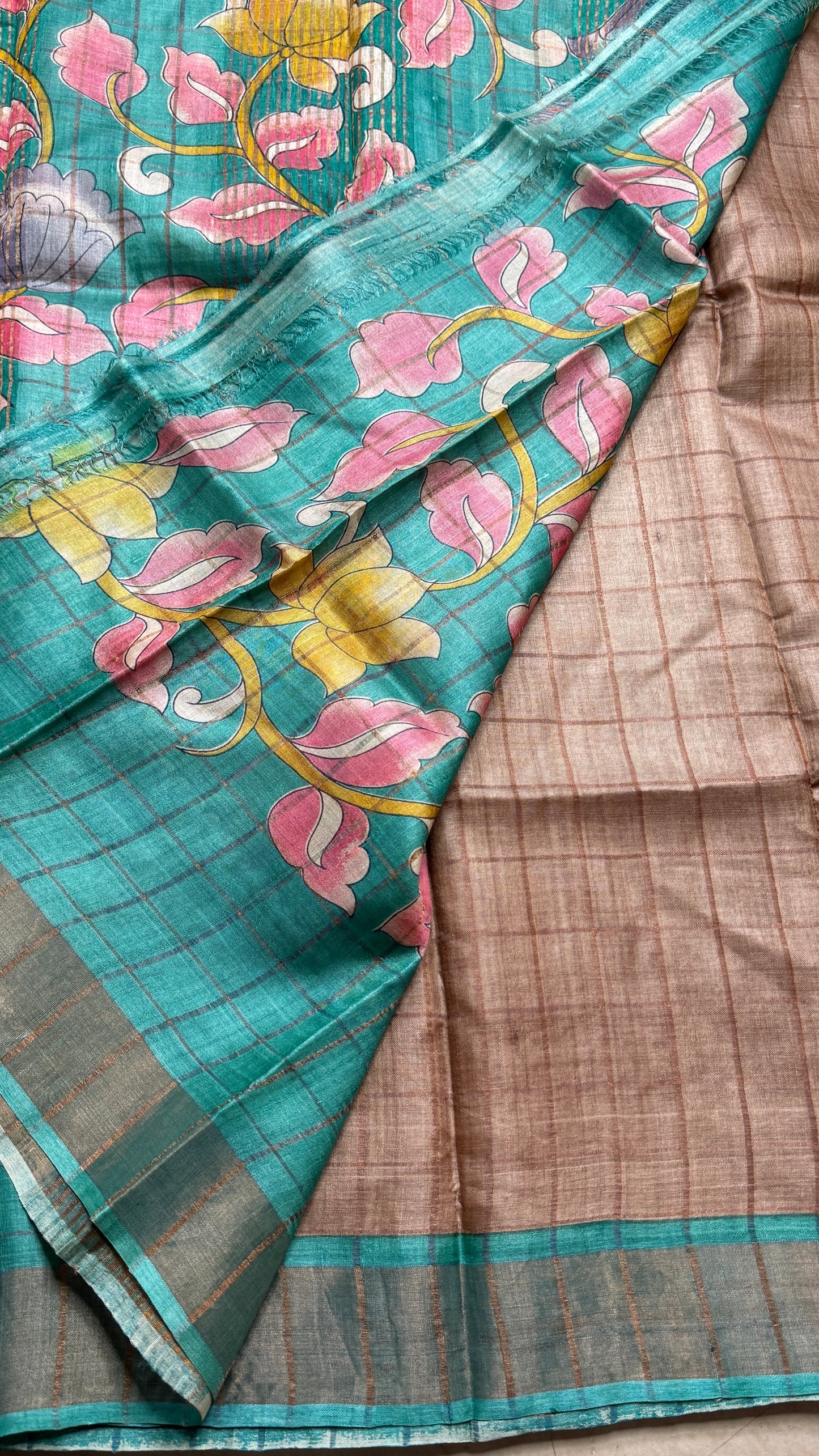 Handloom Pure Tussar Silk Saree
