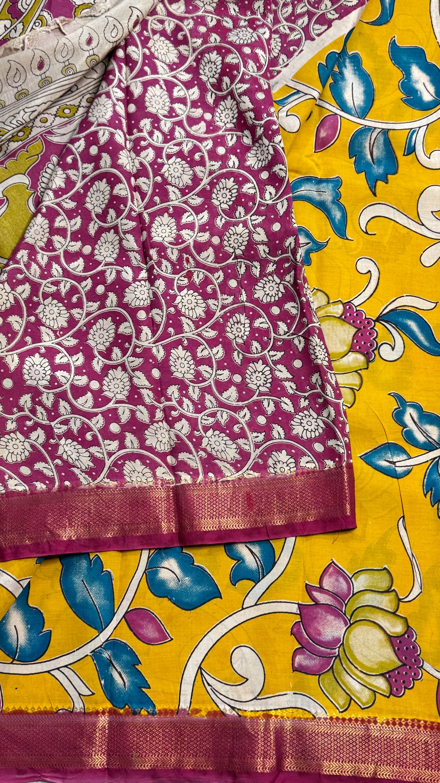 Kalamkari Chennuri Silk Saree
