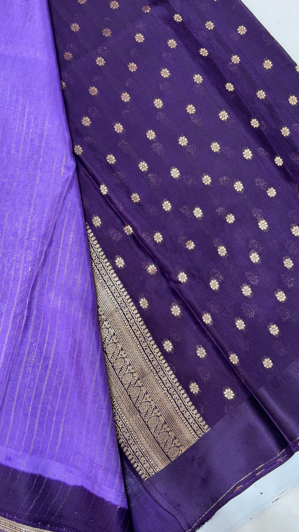 Brocade Crepe Georgette Saree
