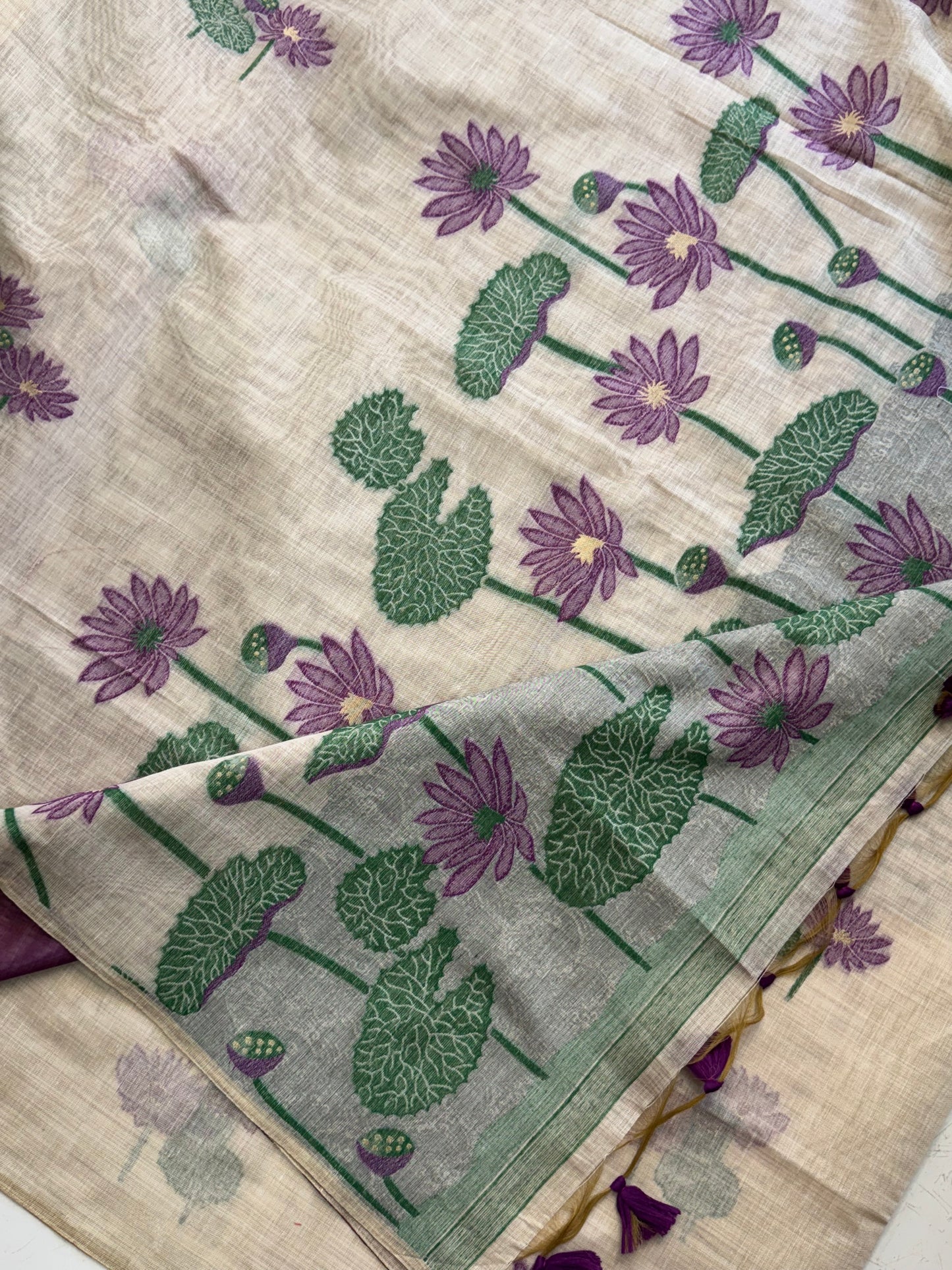 Muga Cotton Silk Saree