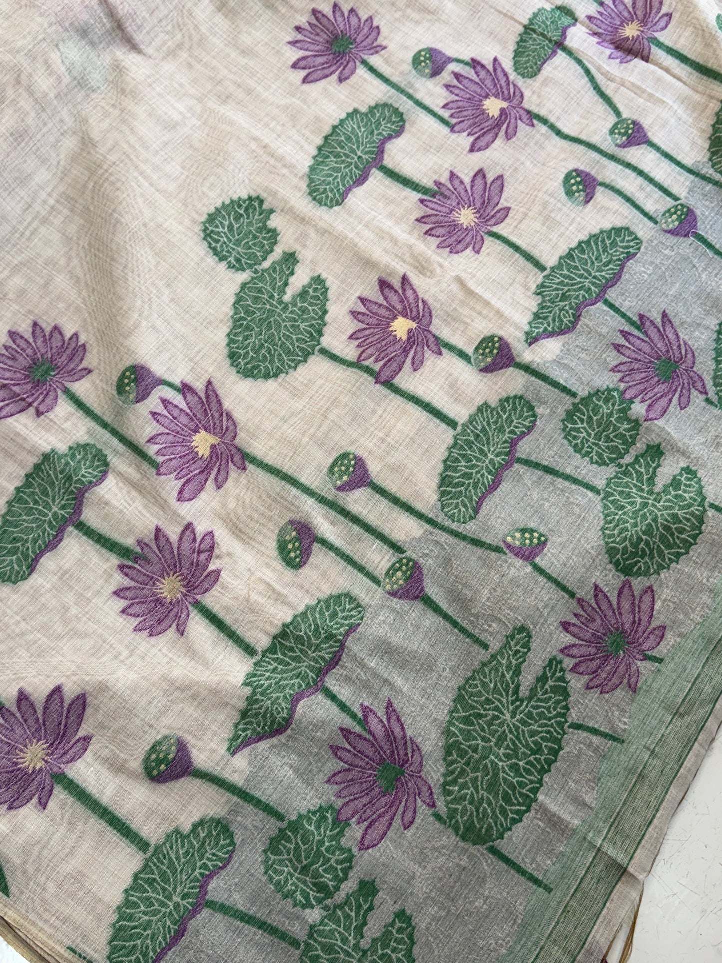 Muga Cotton Silk Saree