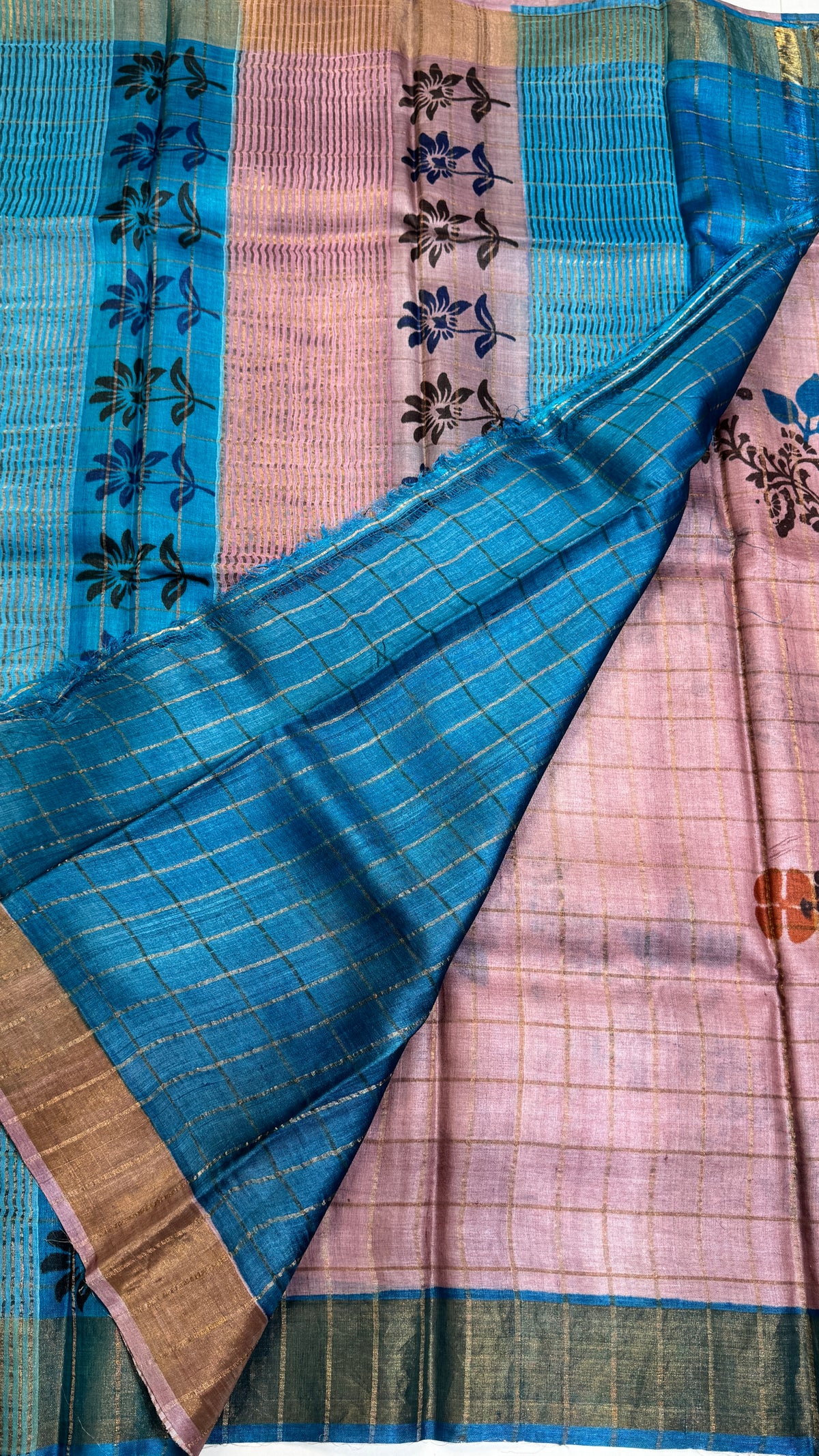 Handloom Pure Tussar Silk Saree