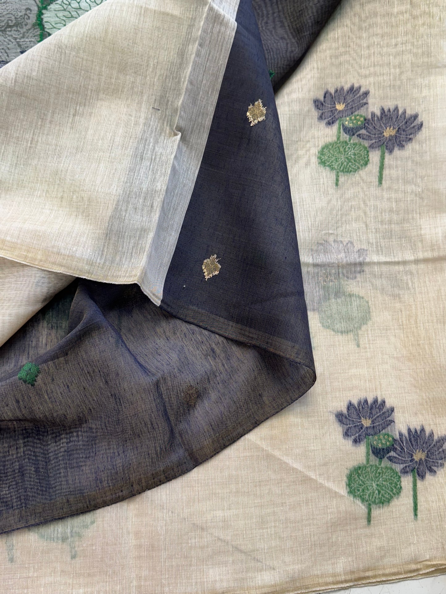 Muga Cotton Silk Saree