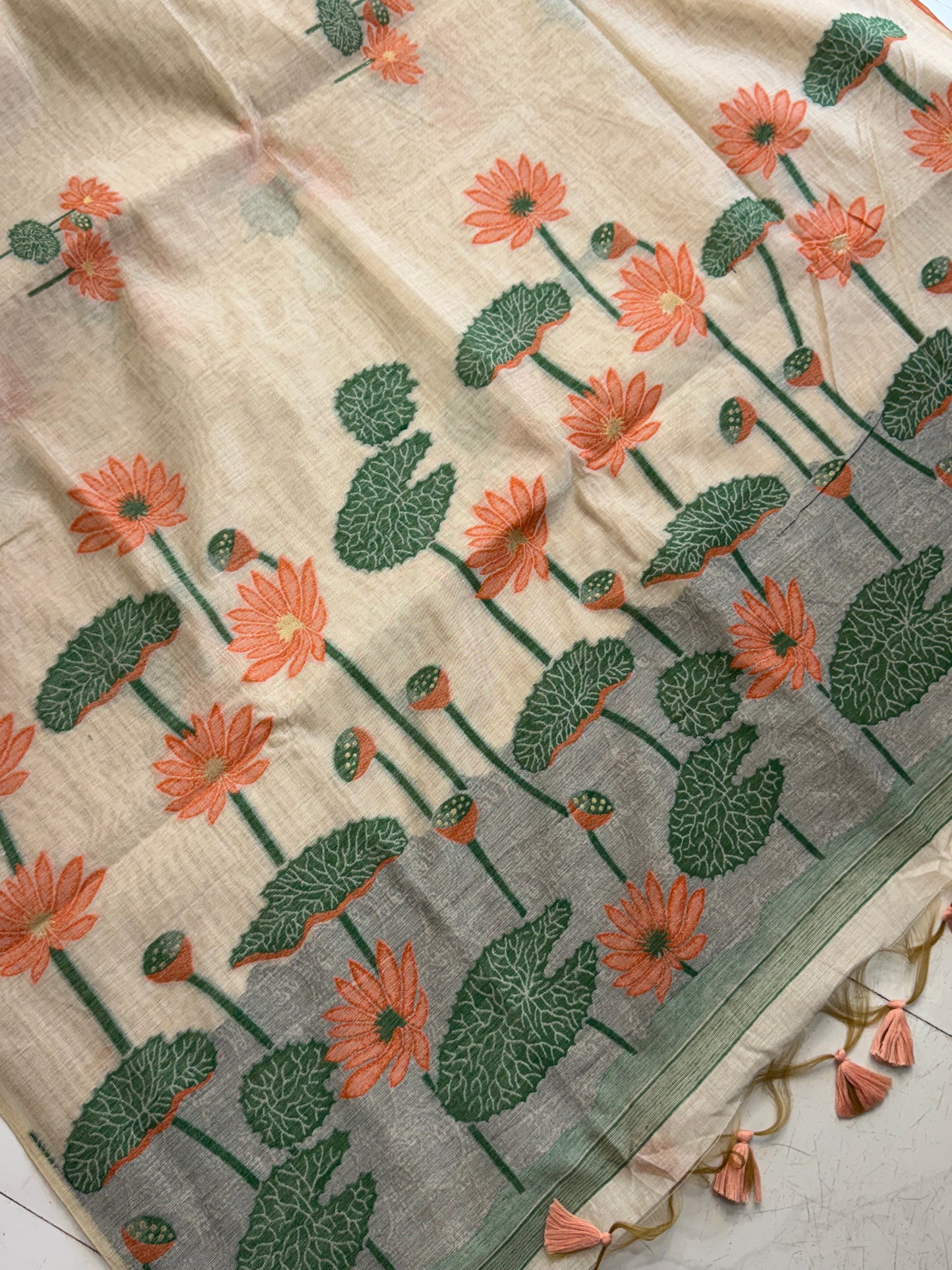 Muga Cotton Silk Saree