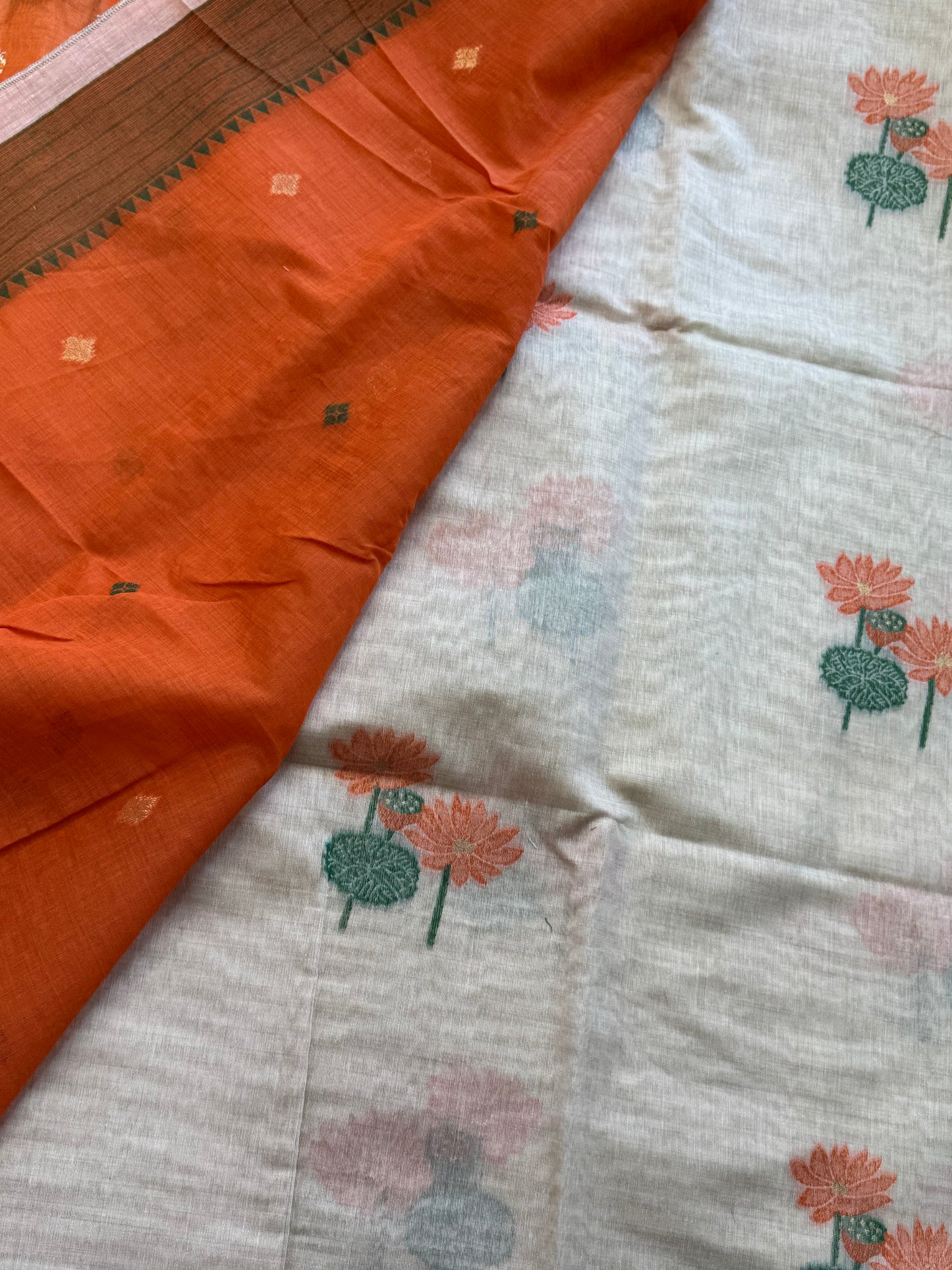 Muga Cotton Silk Saree